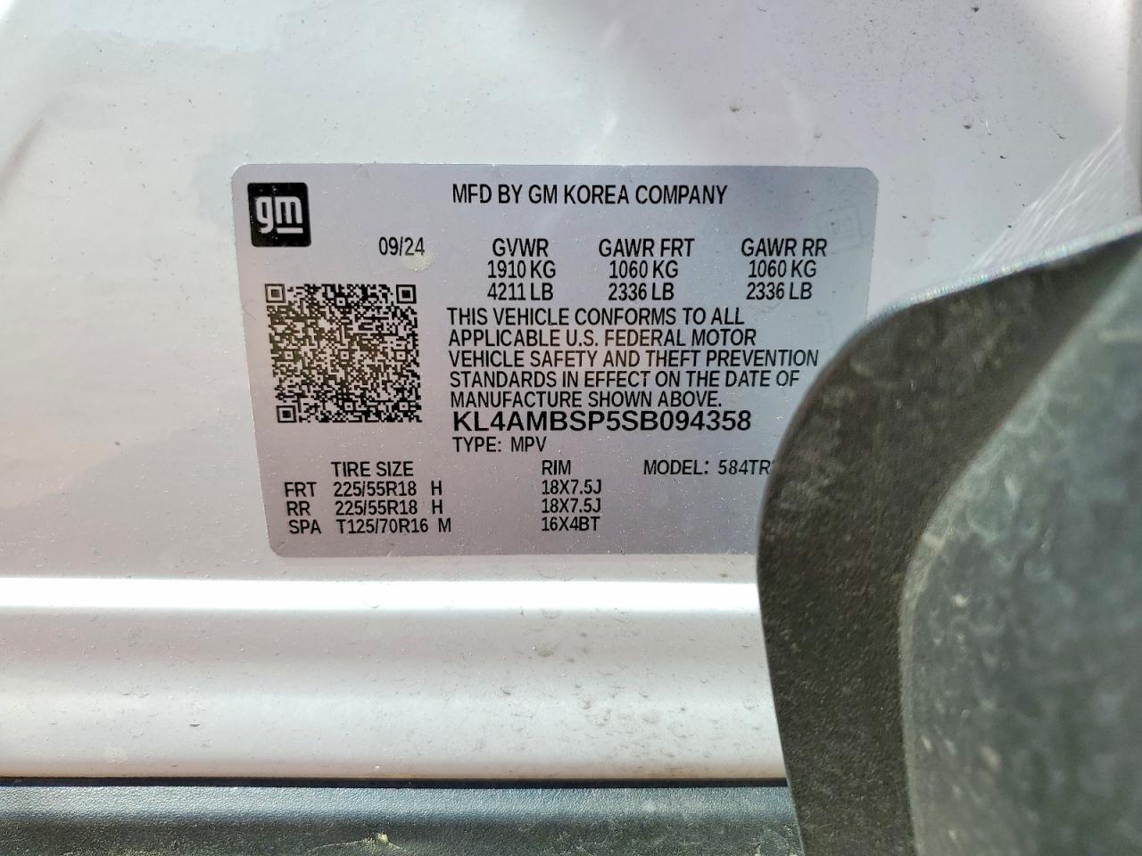 2025 Buick Encore Gx Preferred White vin: KL4AMBSP5SB094358