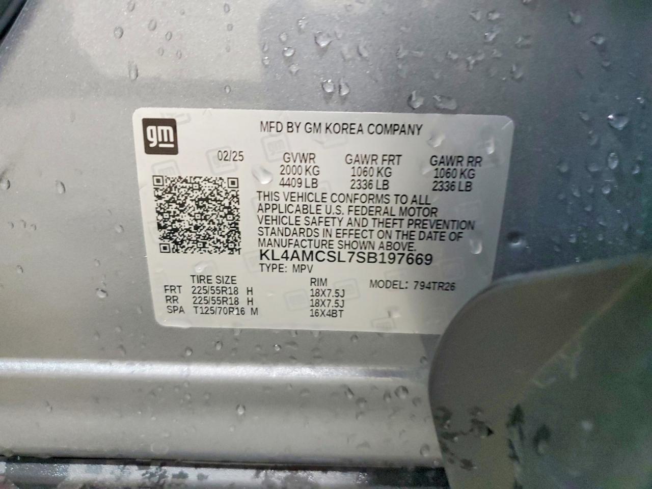 2025 Buick Encore Gx Preferred Gray vin: KL4AMCSL7SB197669