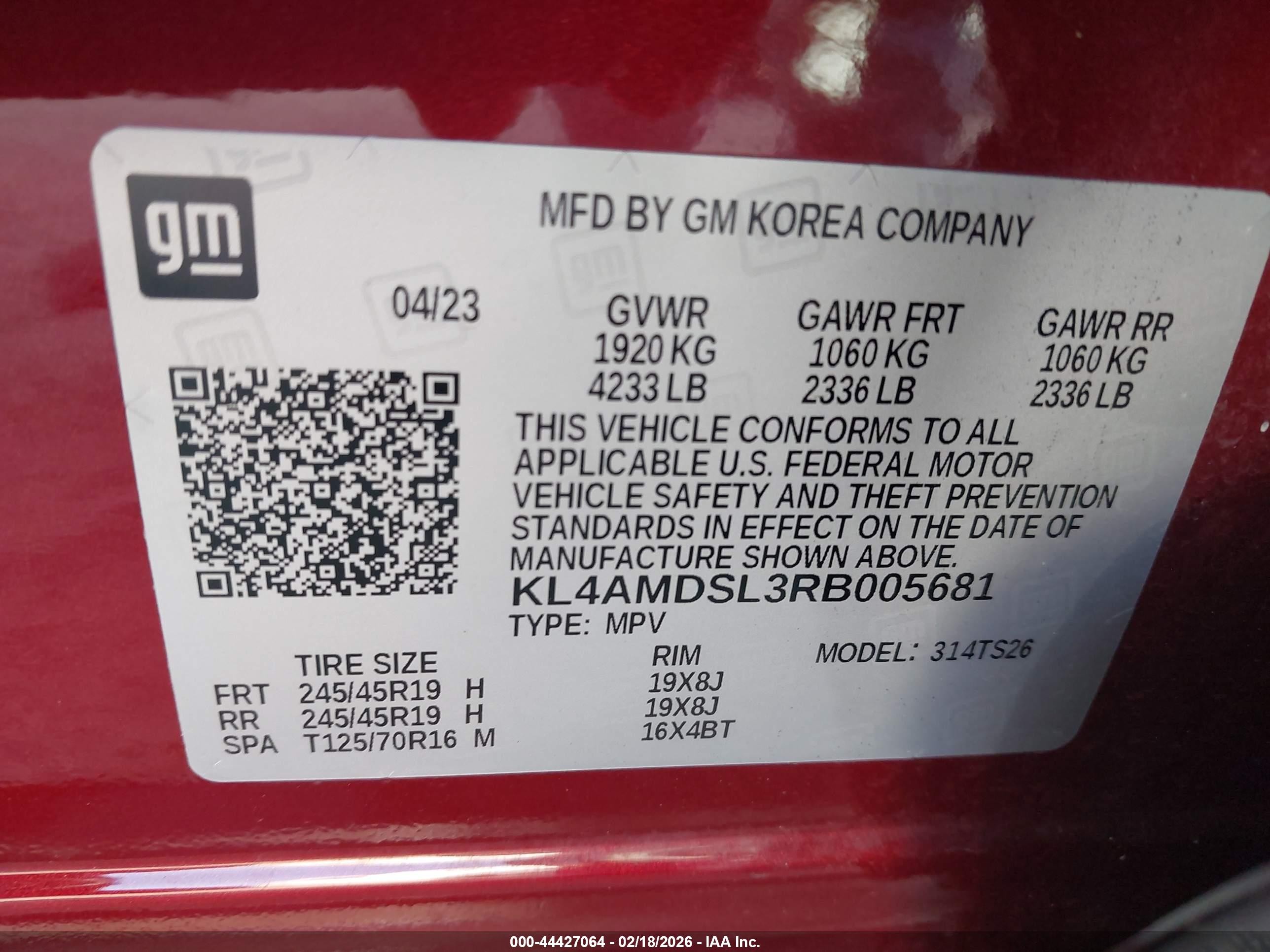2024 Buick Encore Gx Sport Touring Fwd Burgundy vin: KL4AMDSL3RB005681