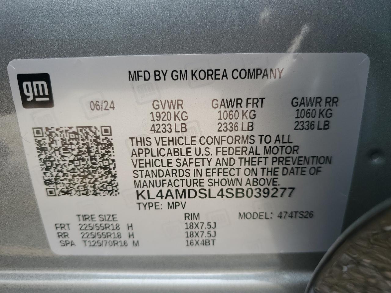 2025 Buick Encore Gx Sport Touring Silver vin: KL4AMDSL4SB039277