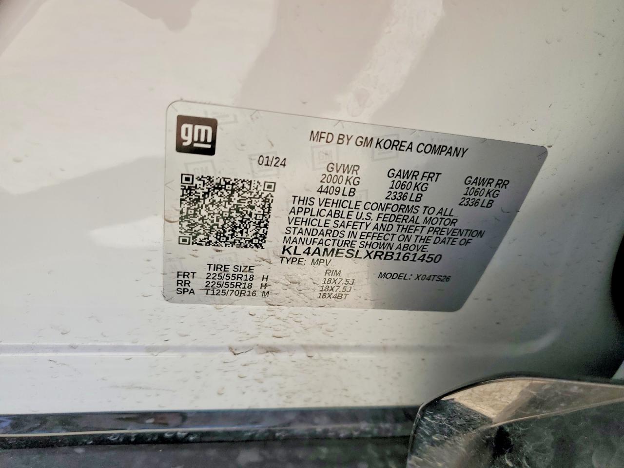 2024 Buick Encore Gx Sport Touring White vin: KL4AMESLXRB161450