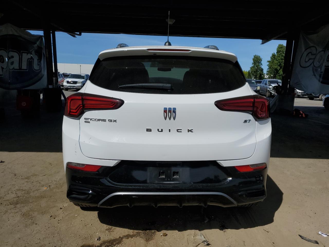 2024 Buick Encore Gx Sport Touring White vin: KL4AMESLXRB161450 Damage: Left Rear Bumper/Cover, Chipped, 2