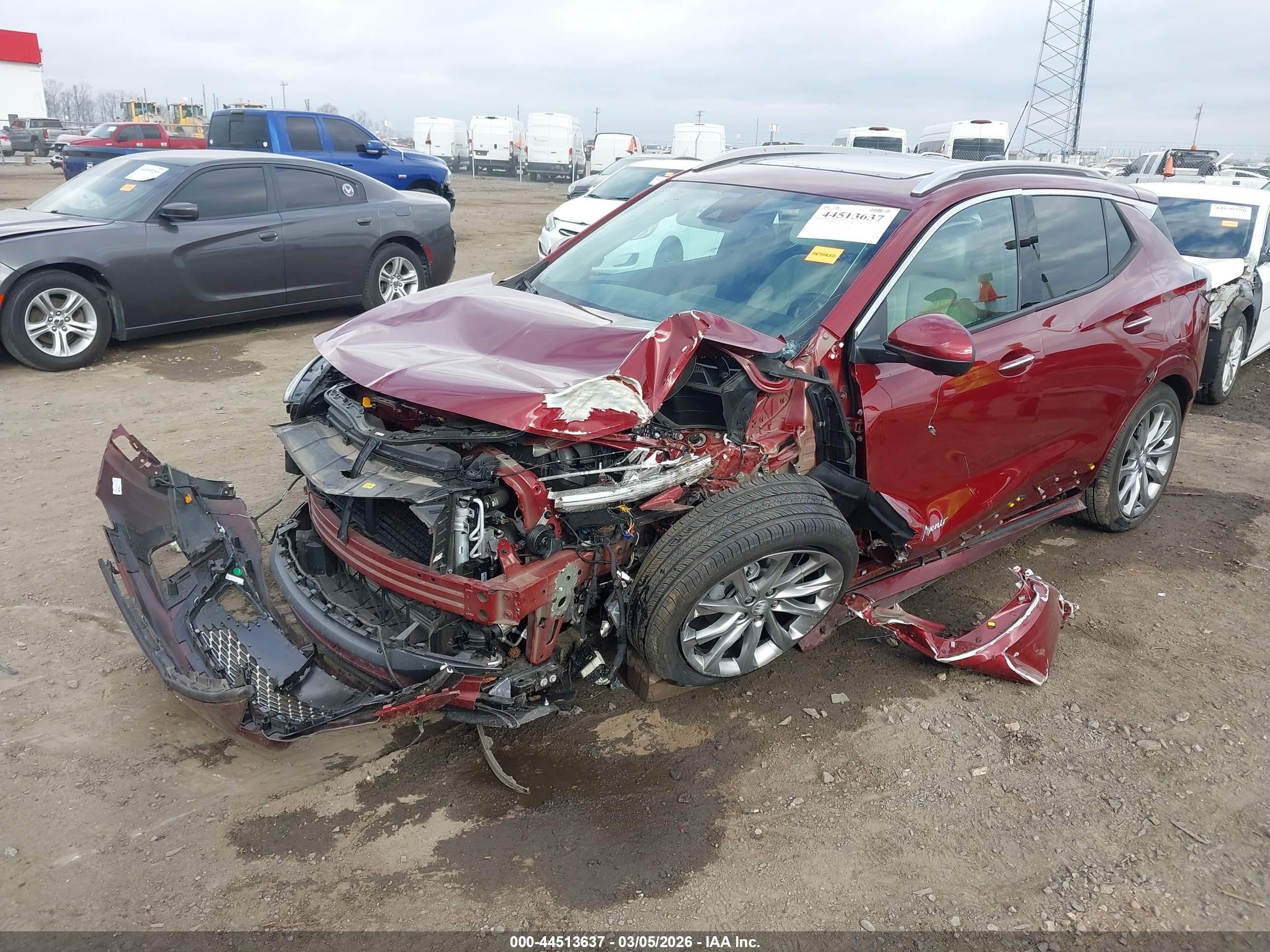 2025 Buick Encore Gx Avenir Fwd Red vin: KL4AMFSL7SB134427