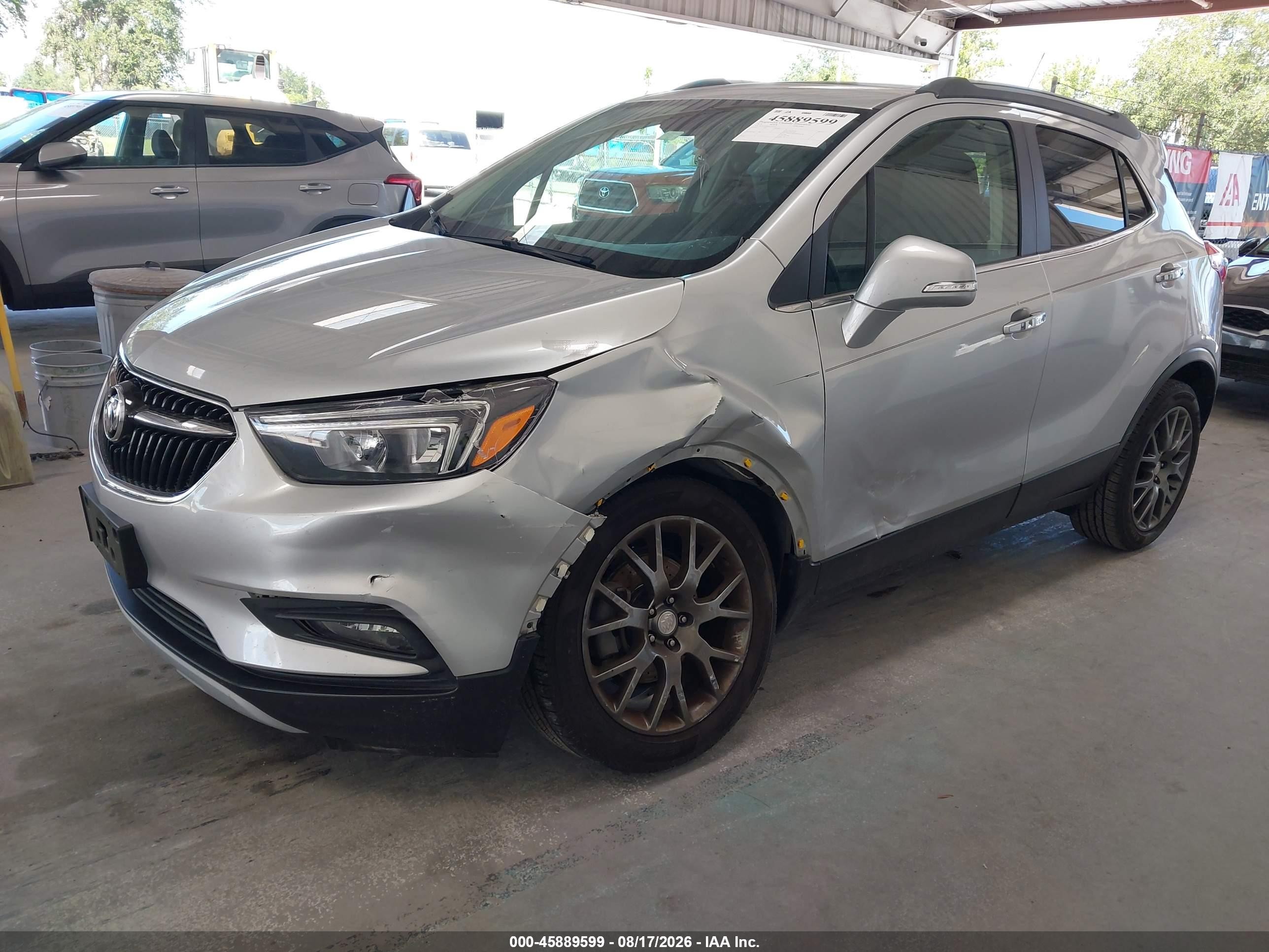 2019 Buick Encore Fwd Sport Touring Silver vin: KL4CJ1SB5KB712732