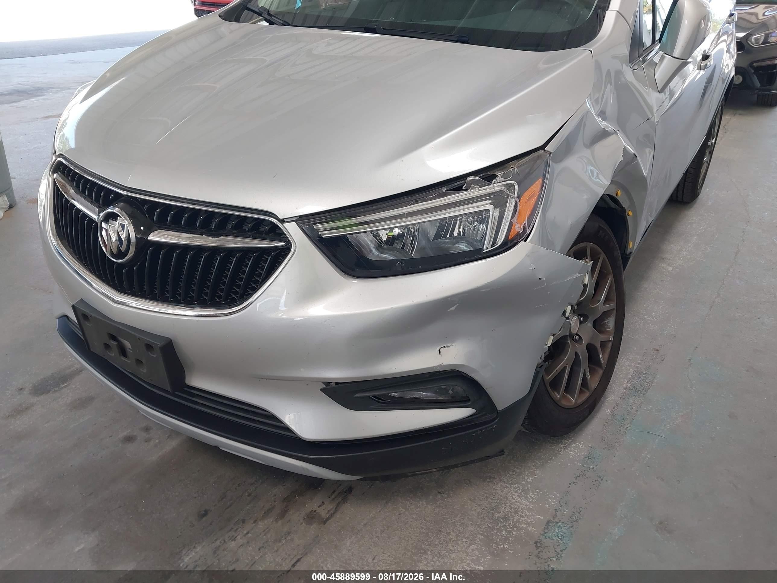 2019 Buick Encore Fwd Sport Touring Silver vin: KL4CJ1SB5KB712732