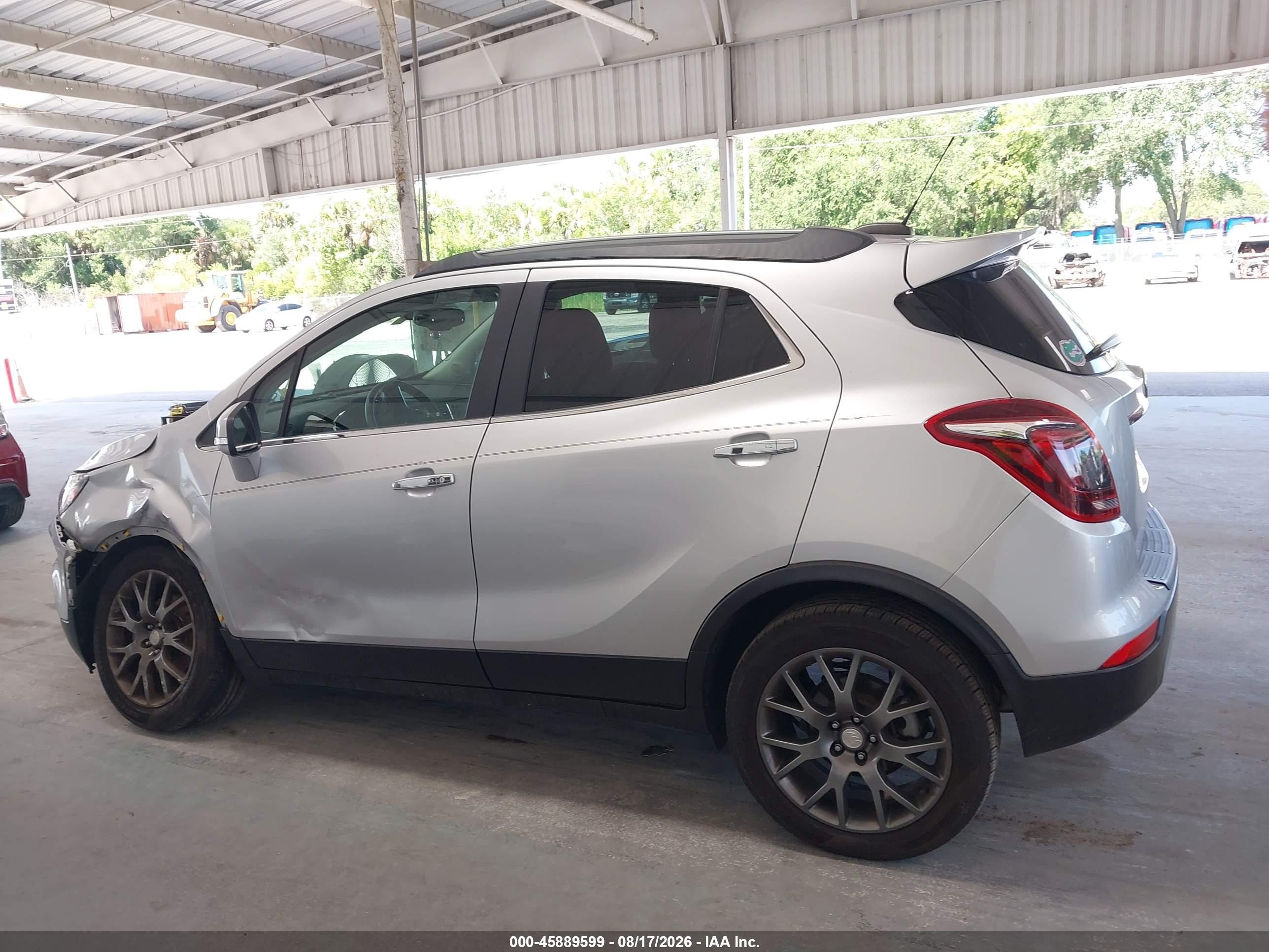 2019 Buick Encore Fwd Sport Touring Silver vin: KL4CJ1SB5KB712732