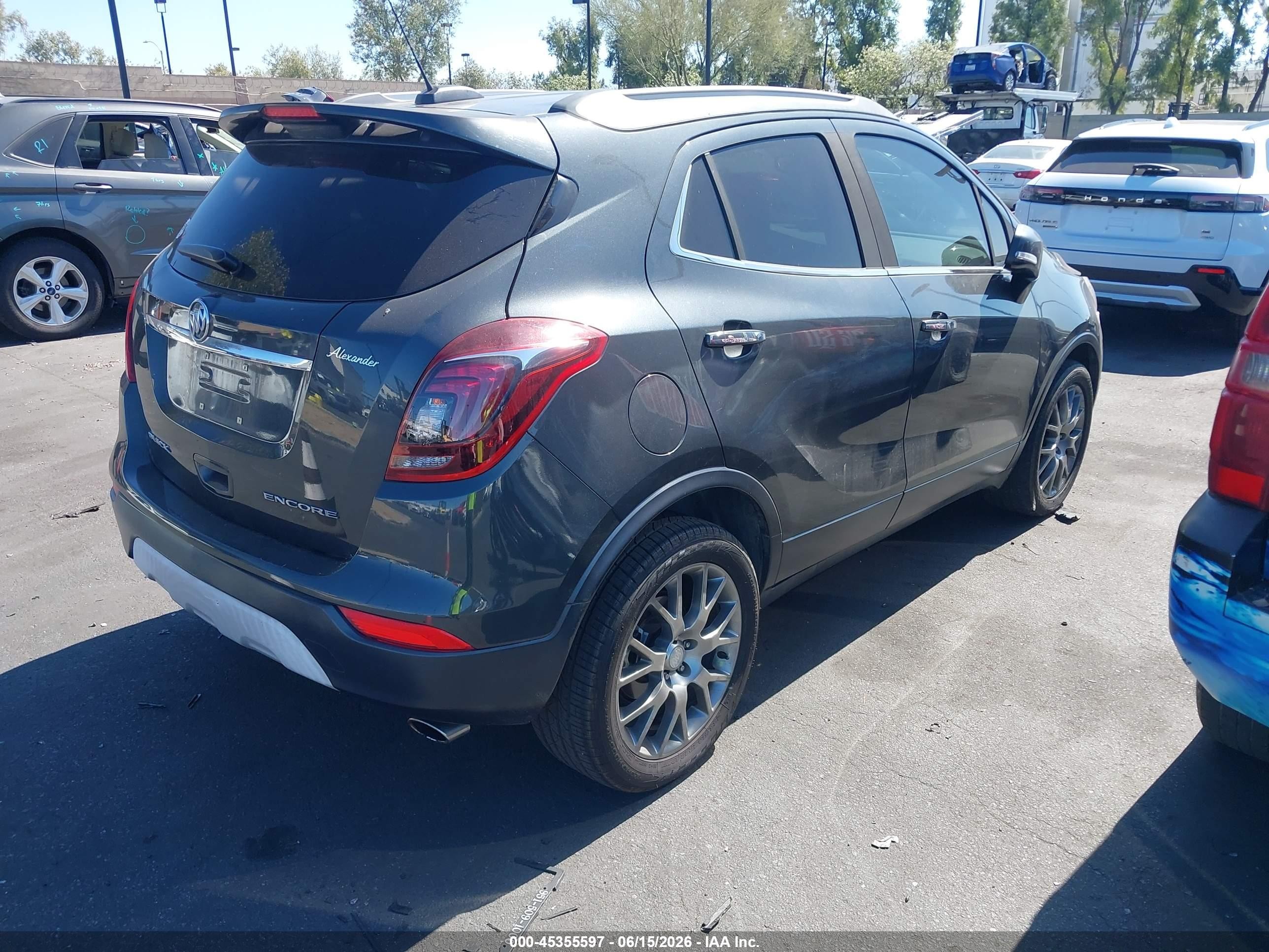 2017 Buick Encore Sport Touring Gray vin: KL4CJ1SBXHB160766