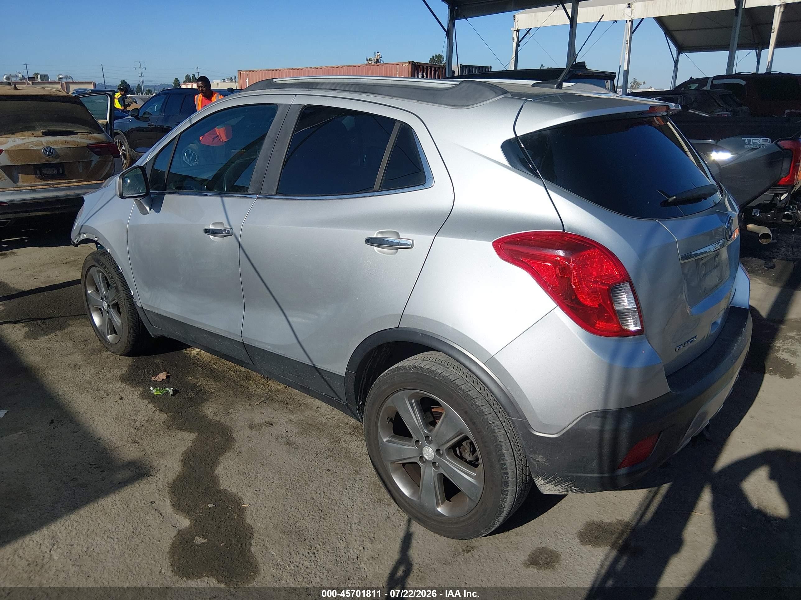 2013 Buick Encore   Silver vin: KL4CJASB0DB083058