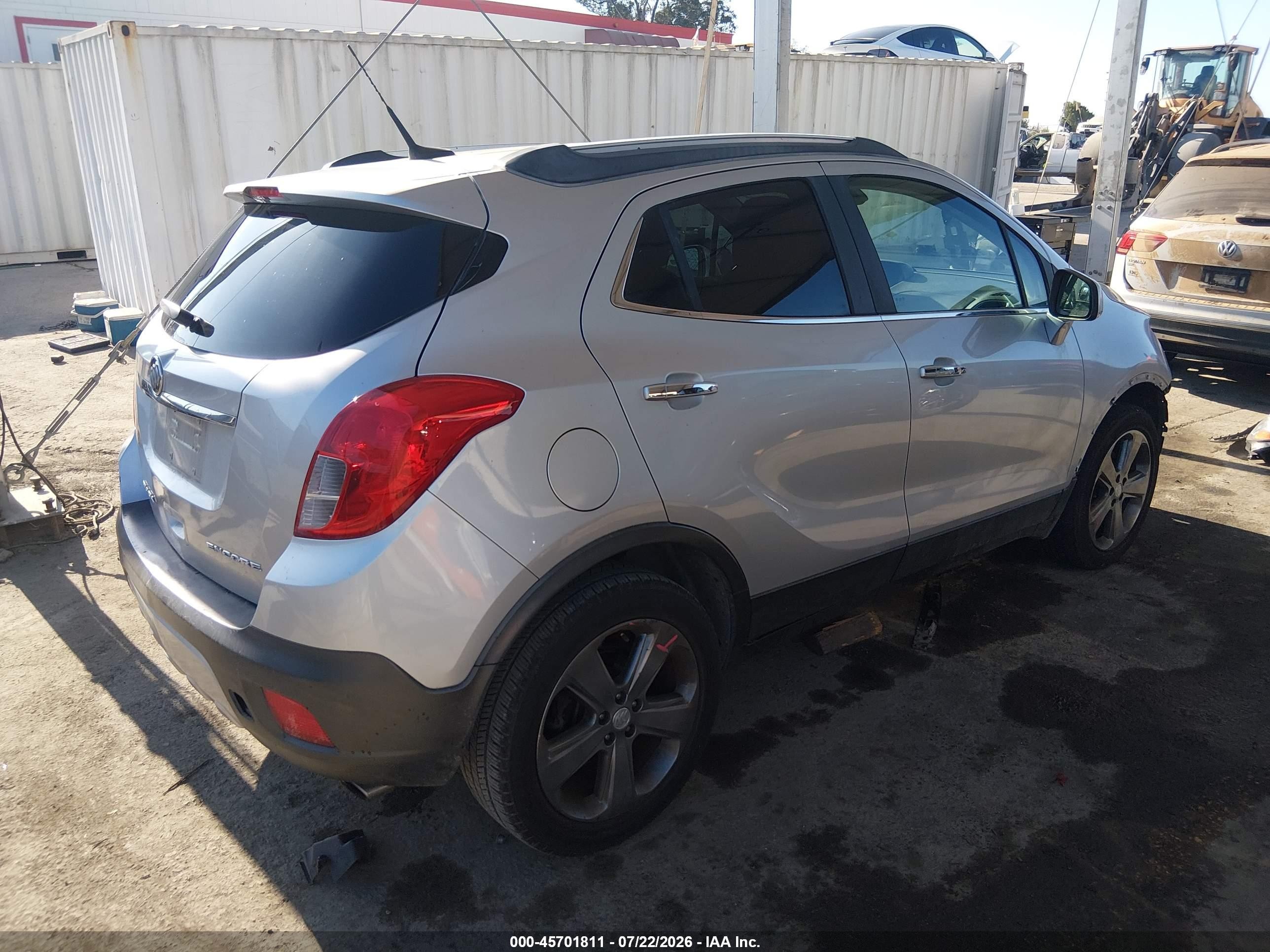2013 Buick Encore   Silver vin: KL4CJASB0DB083058