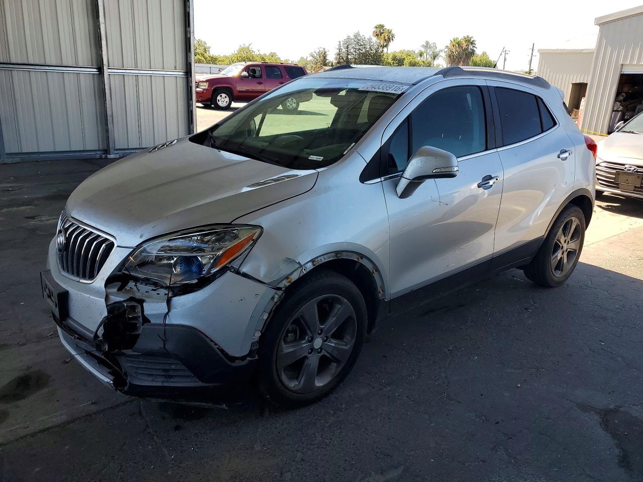 2014 Buick Encore Silver vin: KL4CJASB0EB592584
