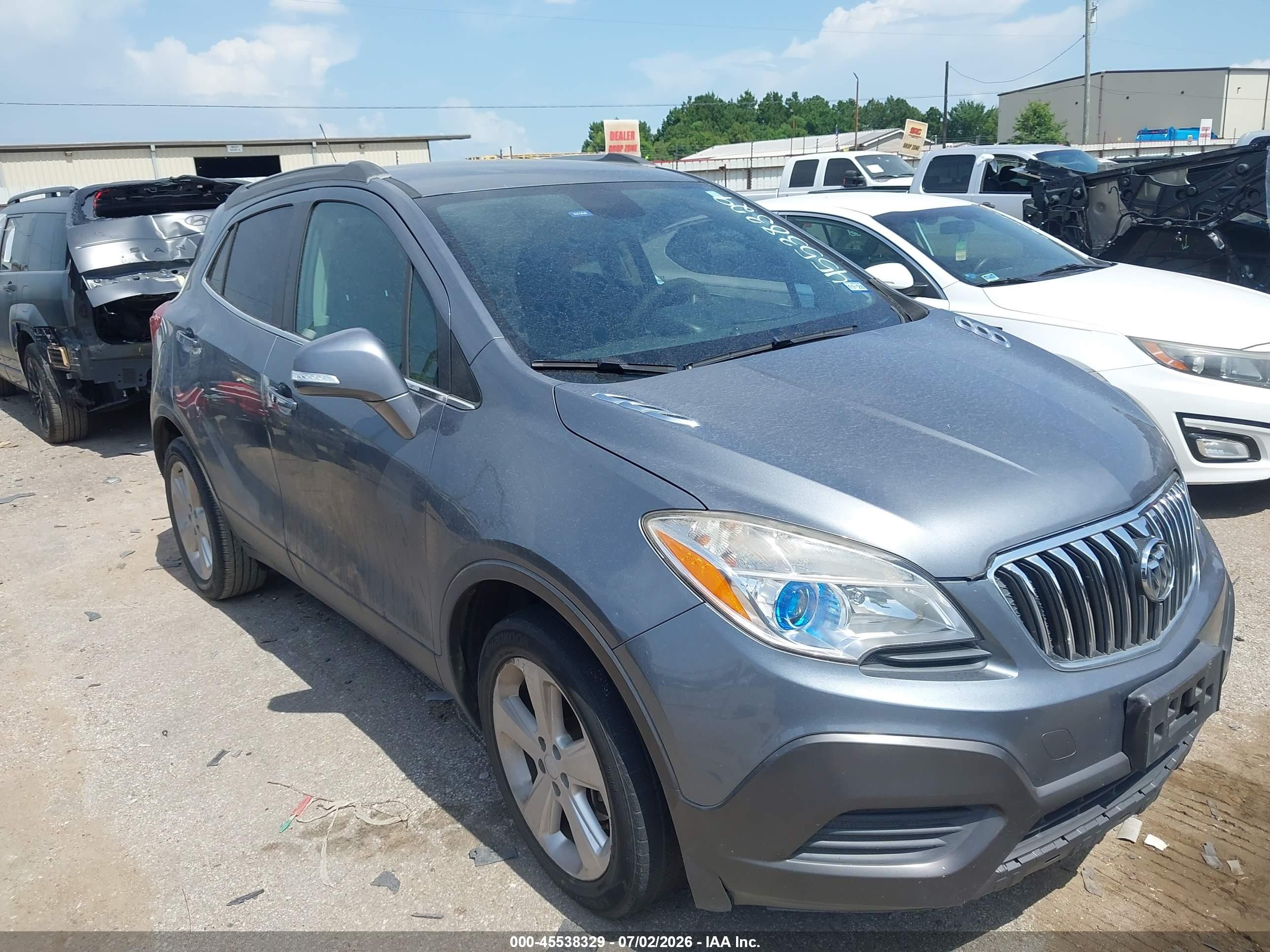 2015 Buick Encore   Gray vin: KL4CJASB0FB155587