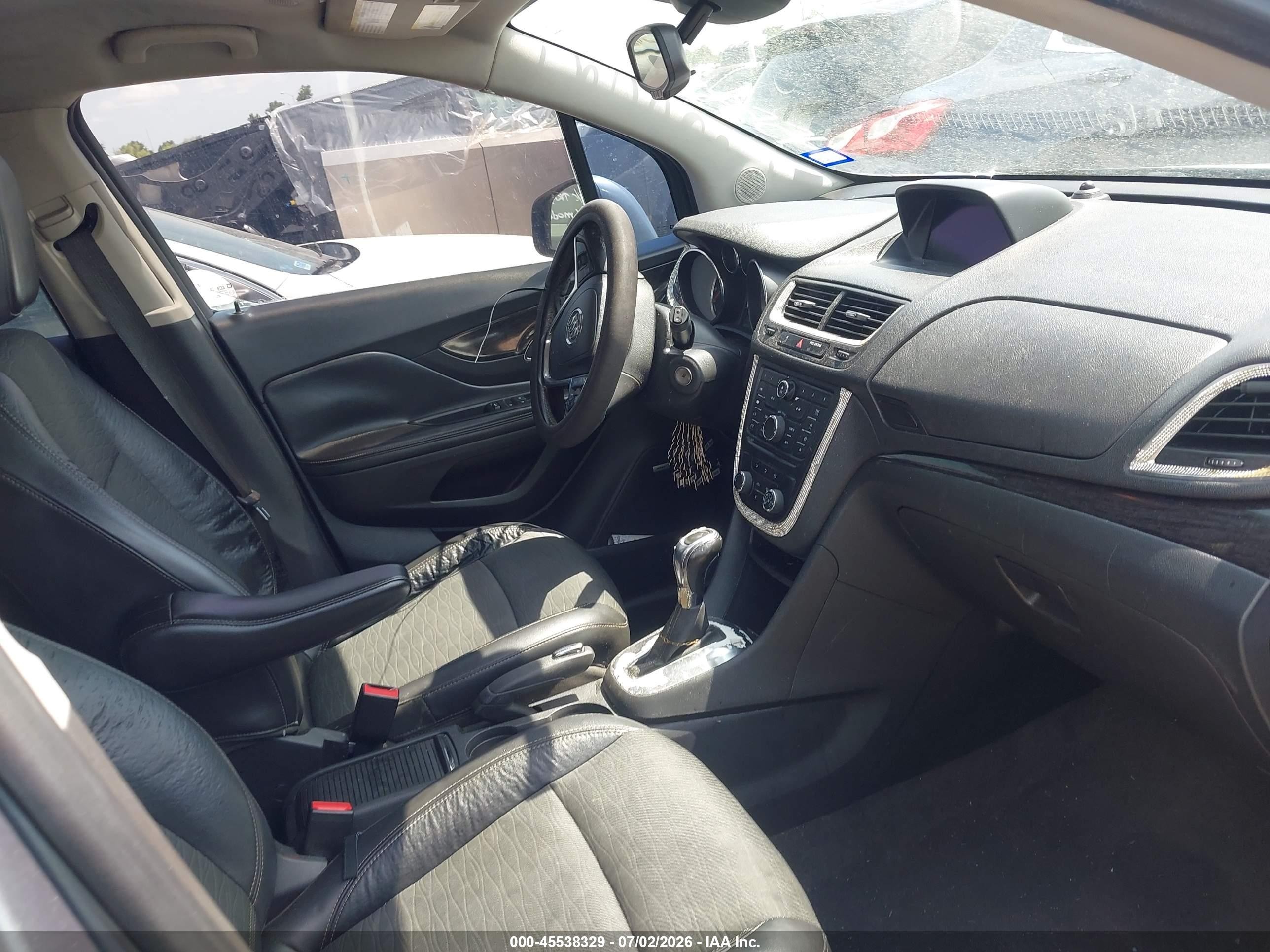 2015 Buick Encore   Gray vin: KL4CJASB0FB155587