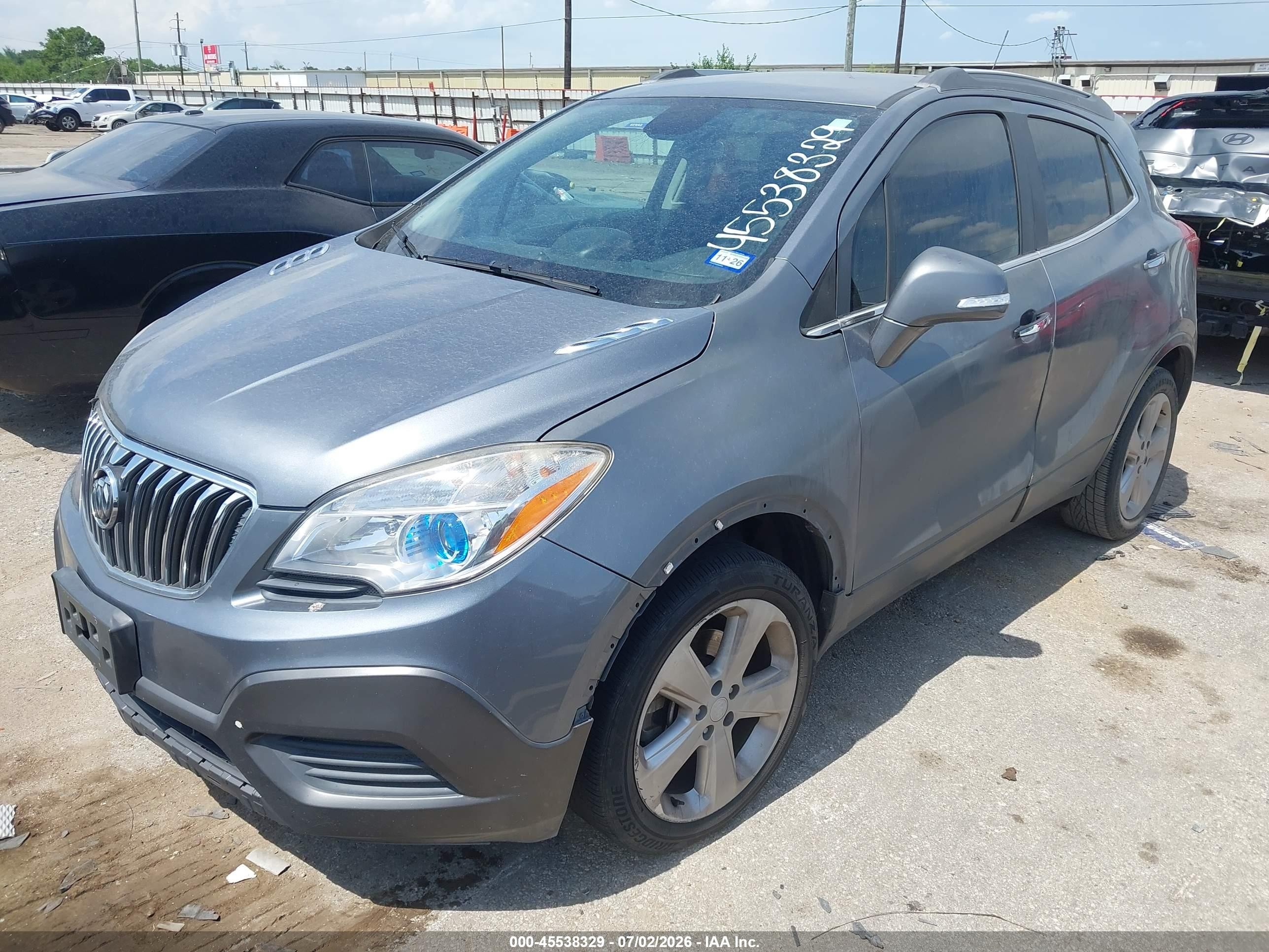 2015 Buick Encore   Gray vin: KL4CJASB0FB155587