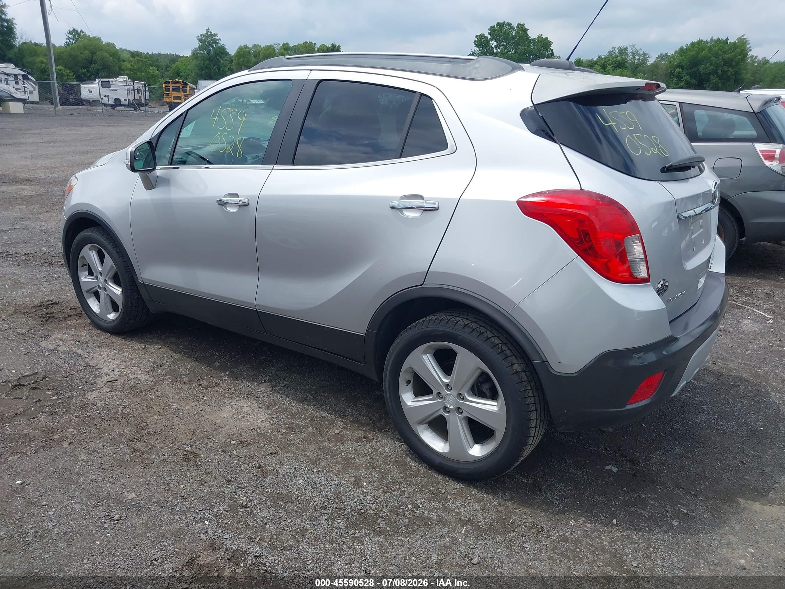 2015 Buick Encore   Silver vin: KL4CJASB0FB264891