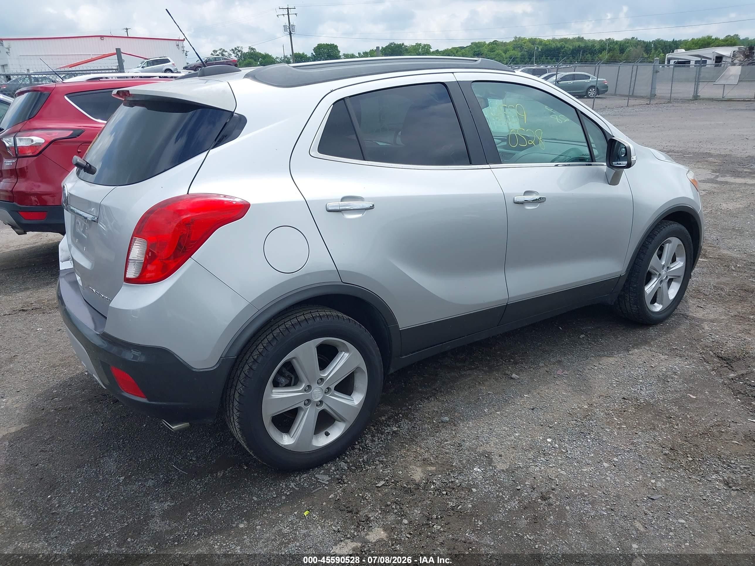 2015 Buick Encore   Silver vin: KL4CJASB0FB264891