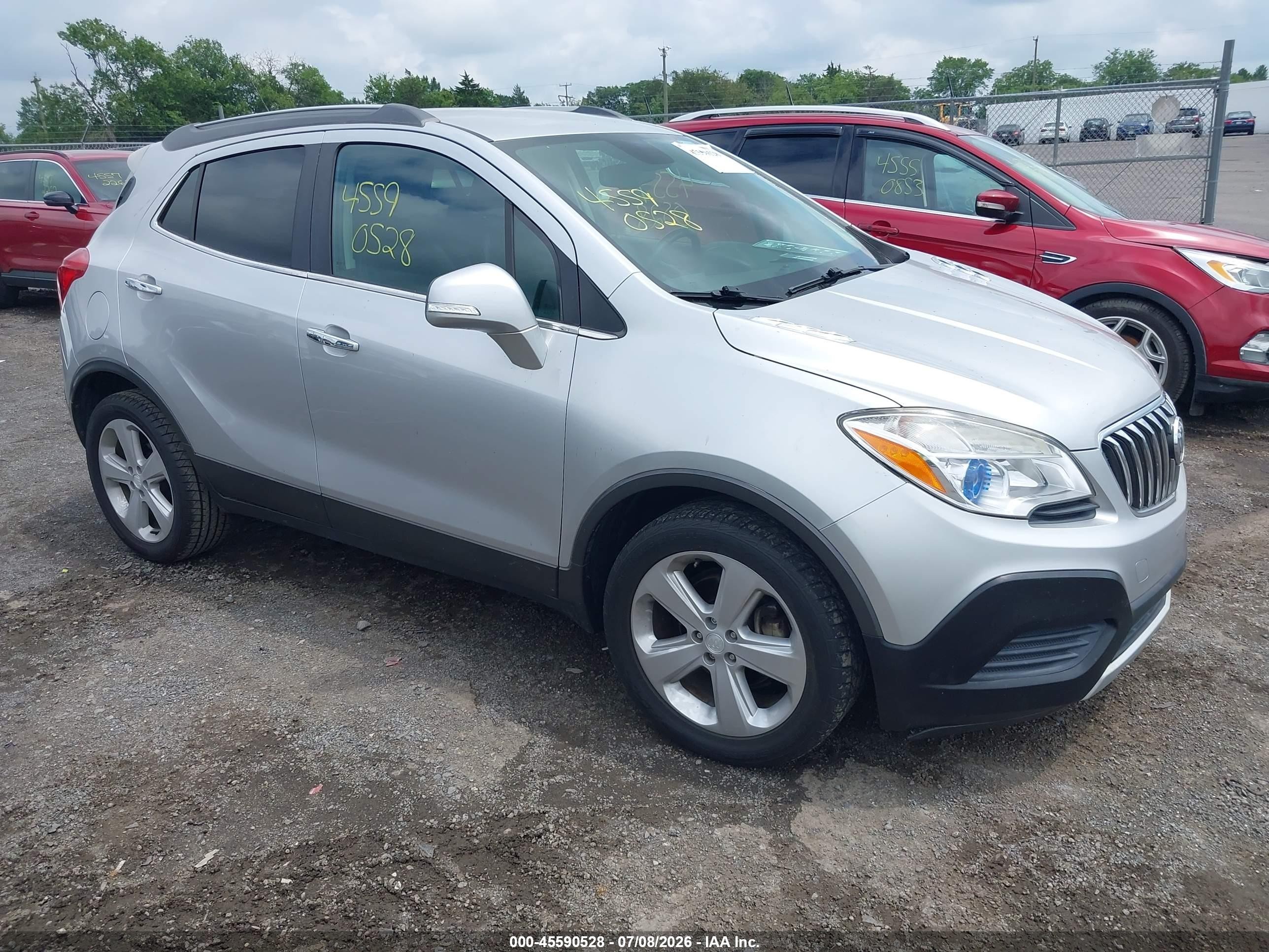 2015 Buick Encore   Silver vin: KL4CJASB0FB264891
