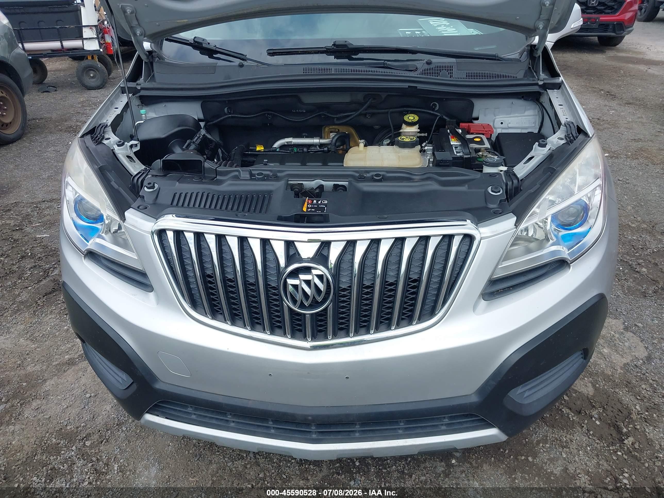 2015 Buick Encore   Silver vin: KL4CJASB0FB264891