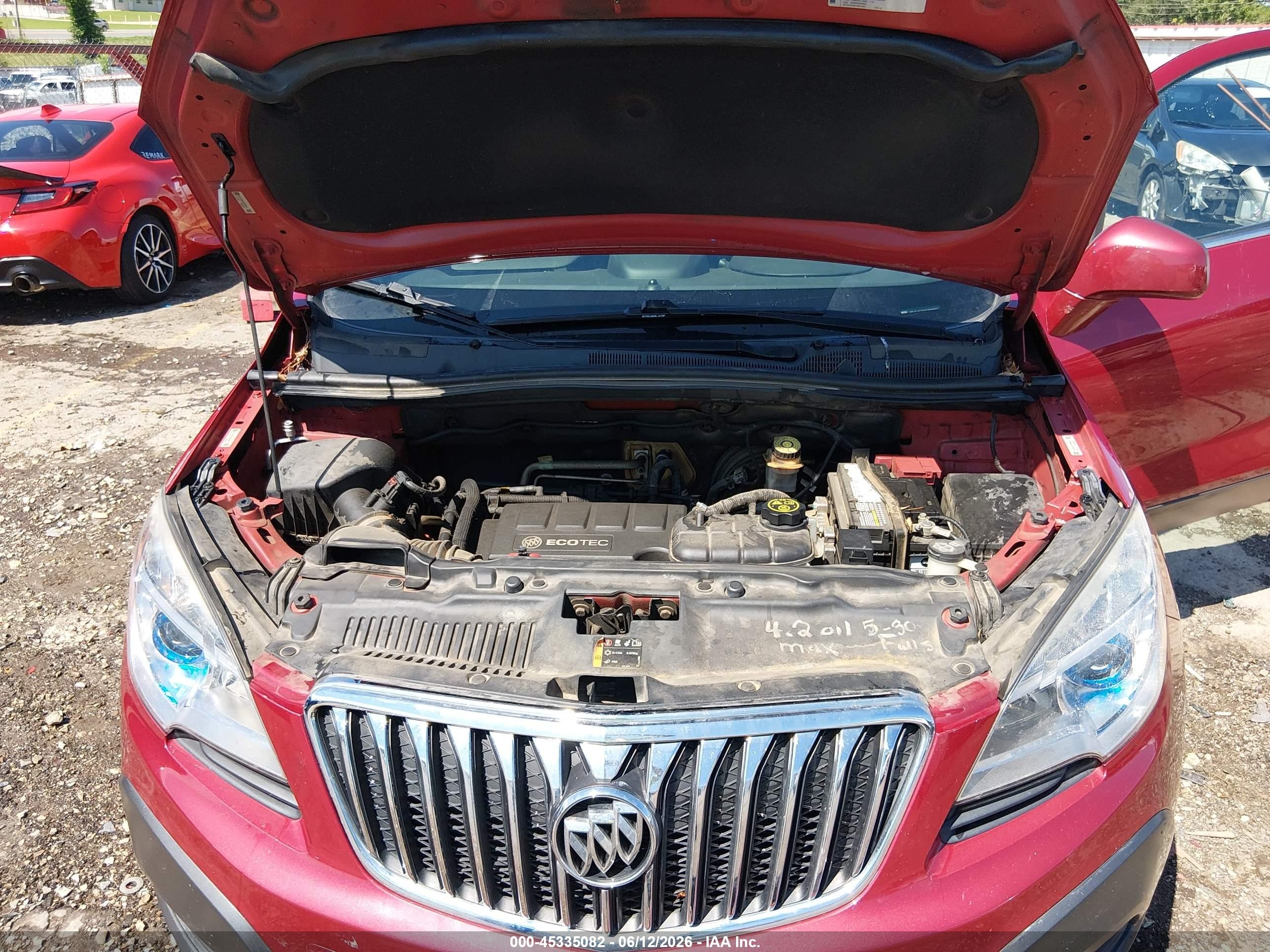 2013 Buick Encore   Red vin: KL4CJASB1DB180639