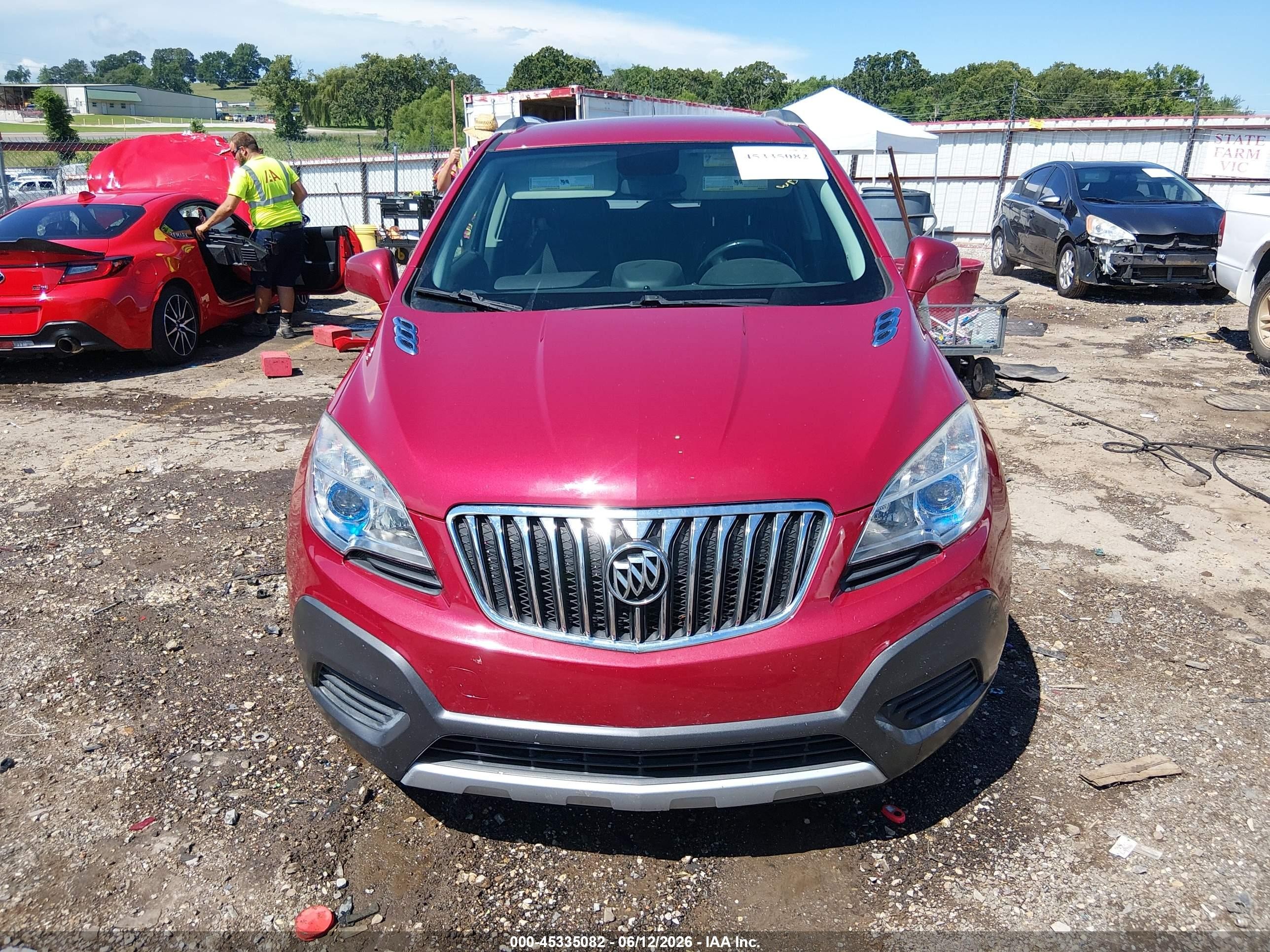 2013 Buick Encore   Red vin: KL4CJASB1DB180639
