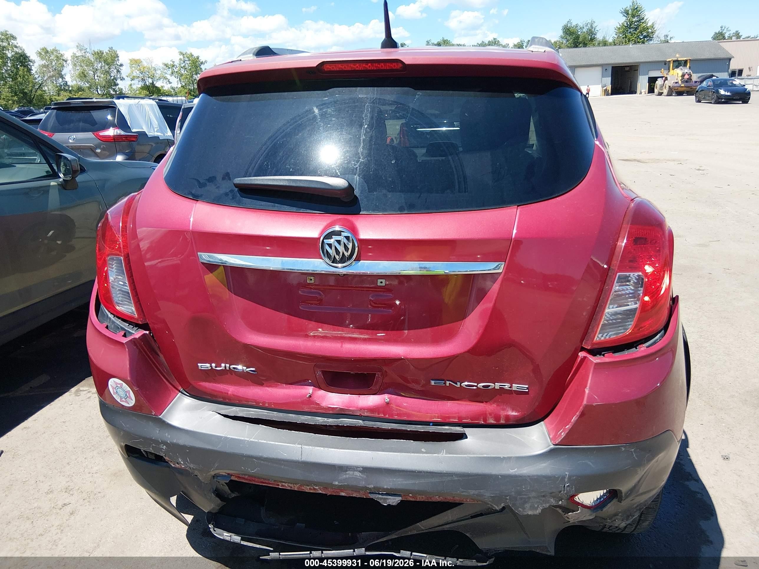 2013 Buick Encore   Red vin: KL4CJASB1DB198414