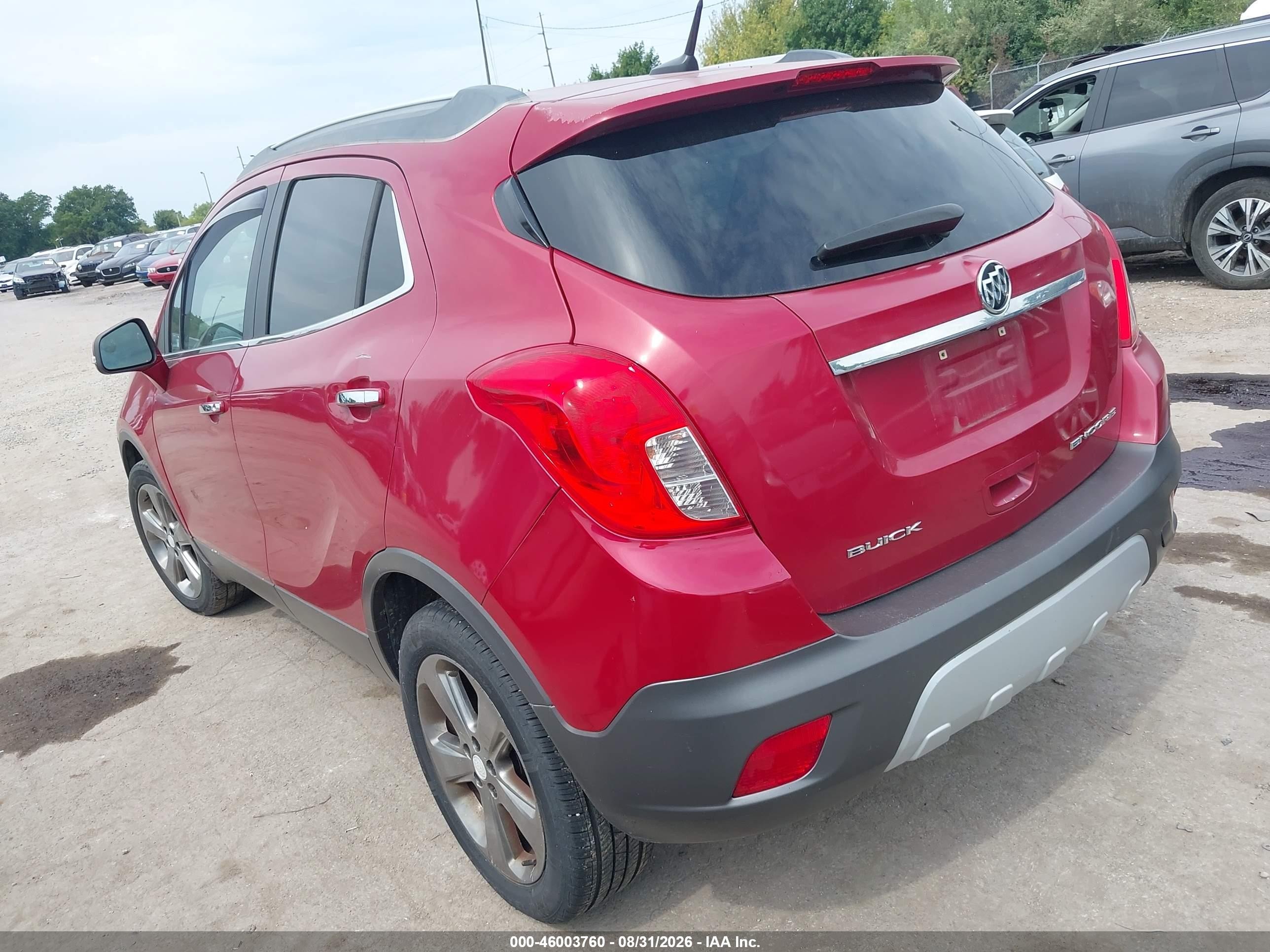 2014 Buick Encore   Red vin: KL4CJASB1EB643574