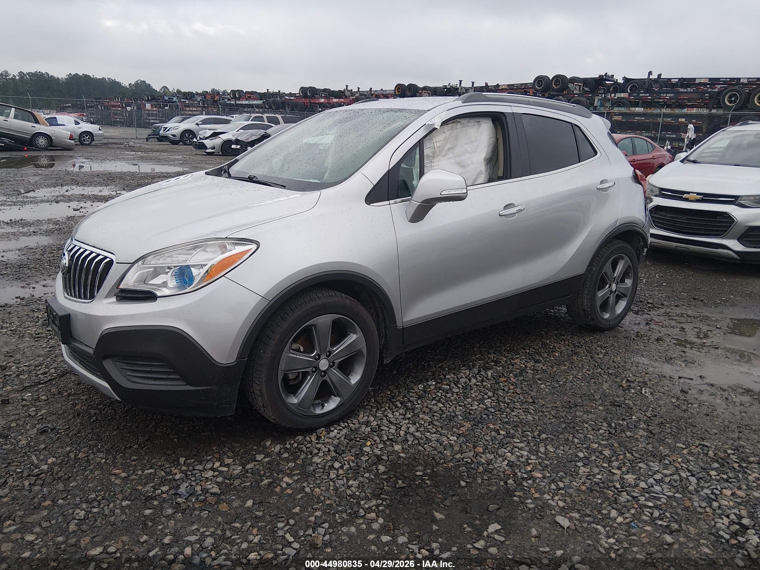 2014 Buick Encore   Silver vin: KL4CJASB1EB780191