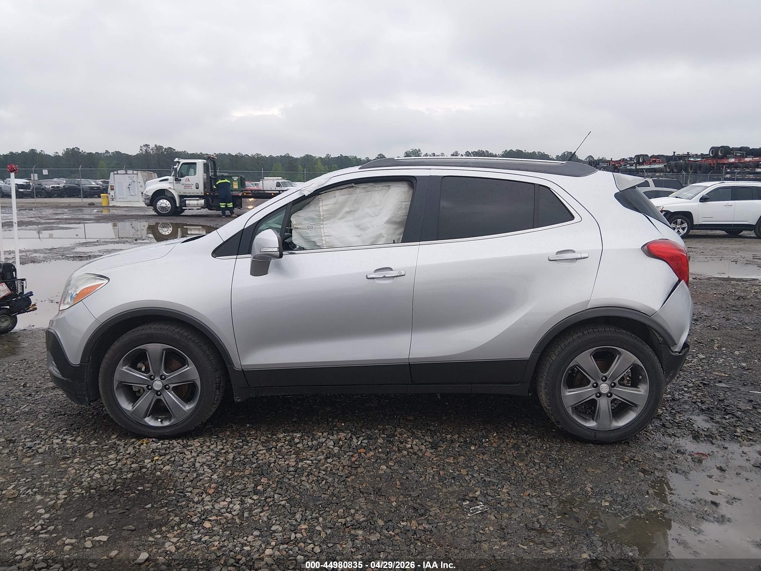2014 Buick Encore   Silver vin: KL4CJASB1EB780191