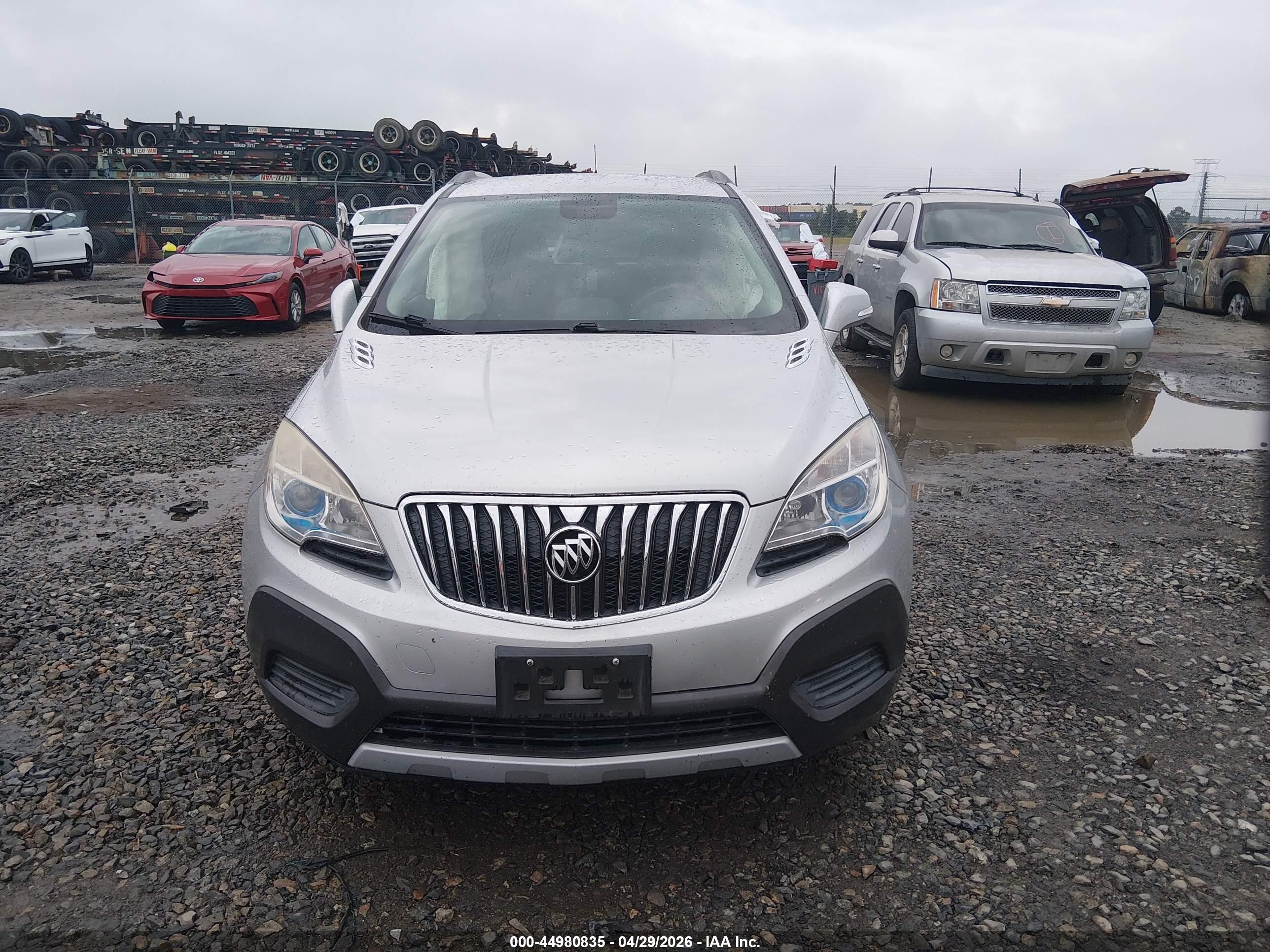 2014 Buick Encore   Silver vin: KL4CJASB1EB780191