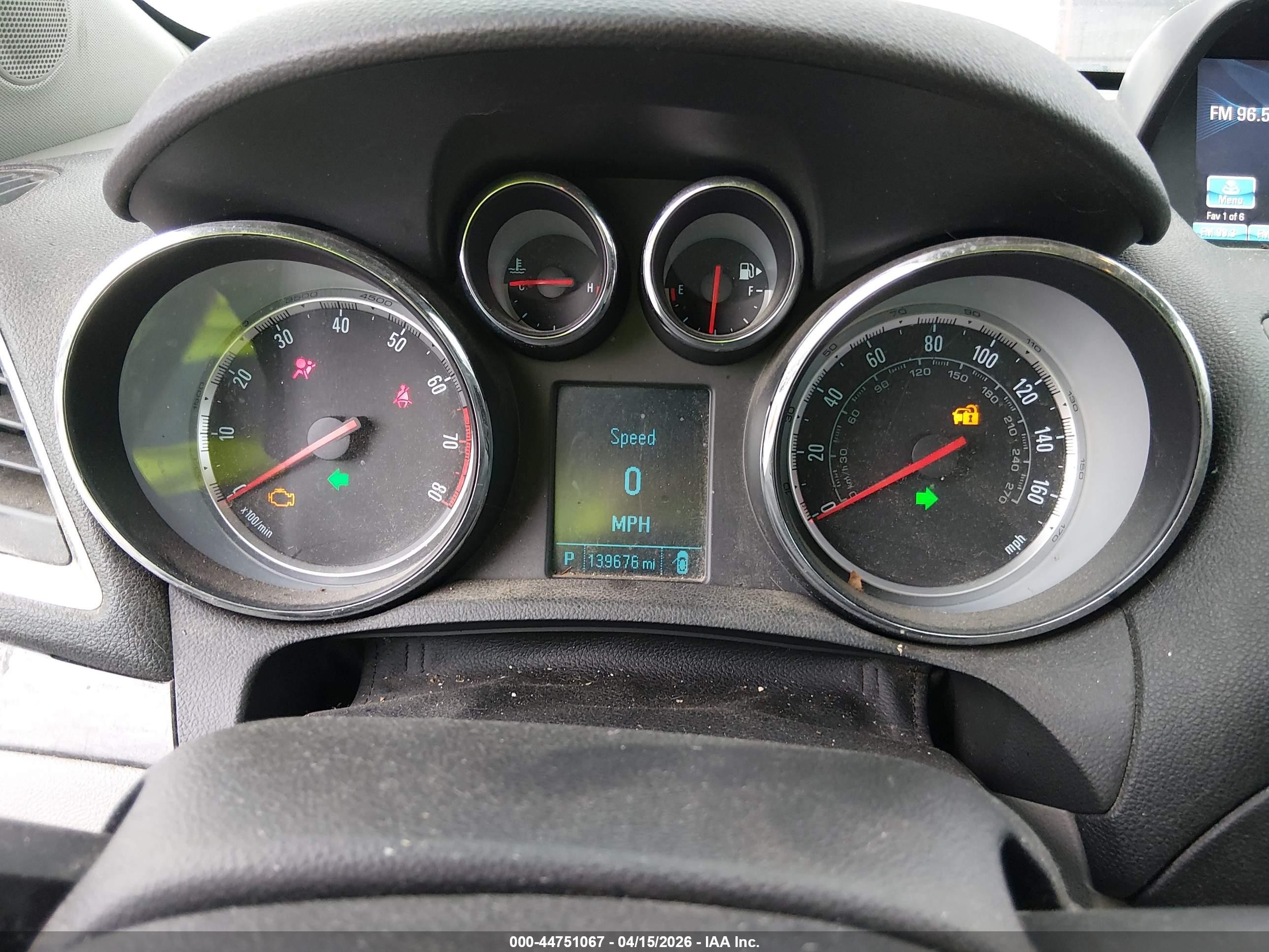 2015 Buick Encore   Серый vin: KL4CJASB1FB193250