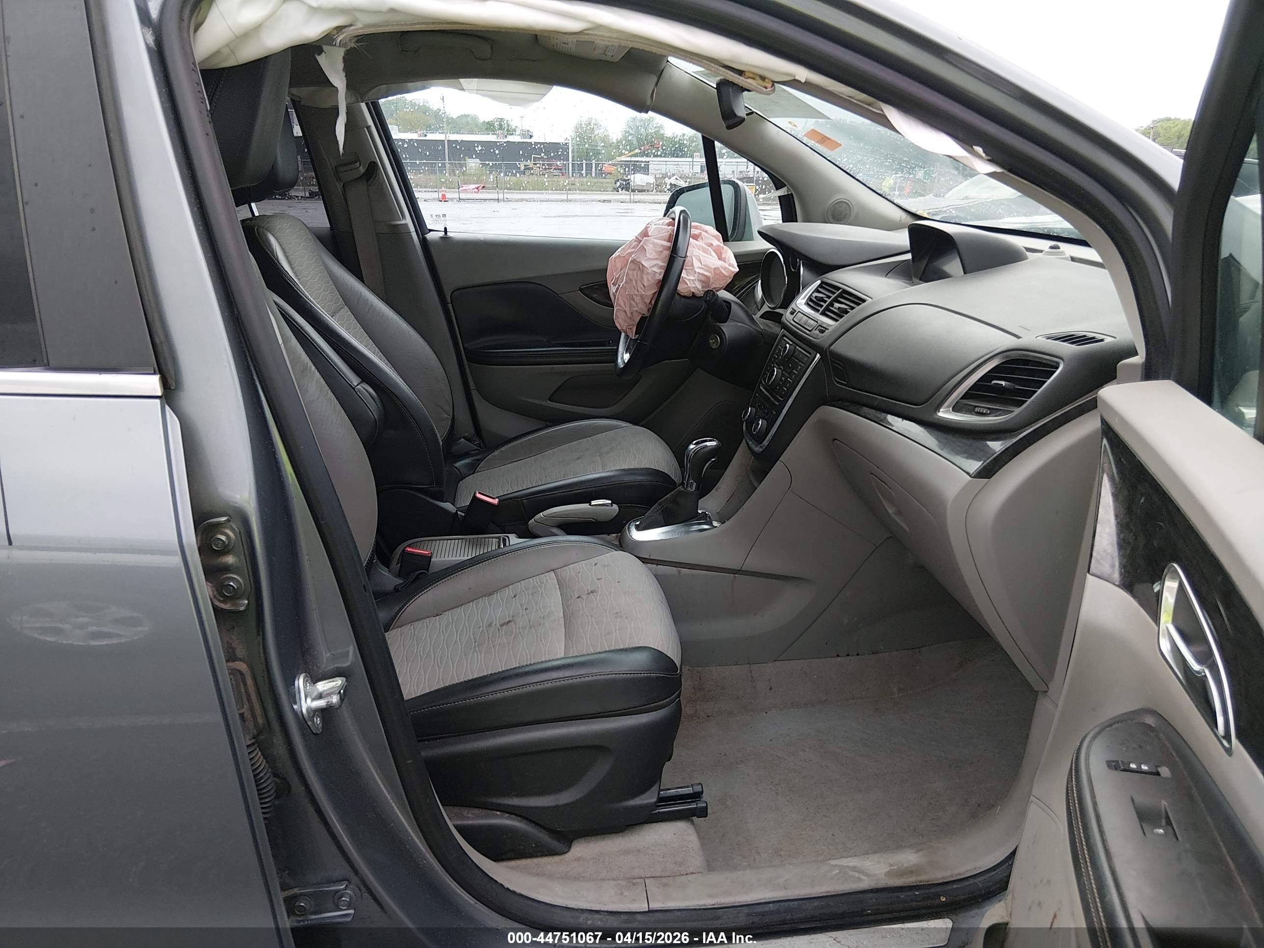2015 Buick Encore   Серый vin: KL4CJASB1FB193250
