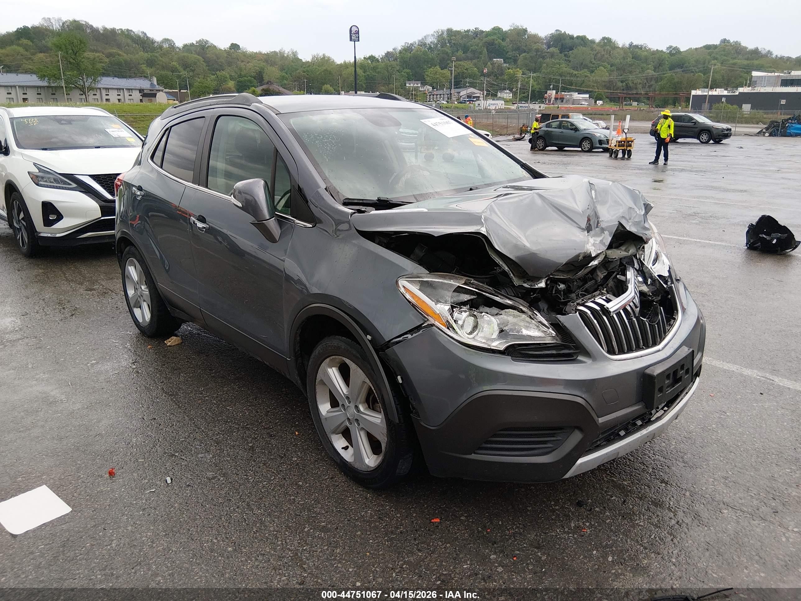 2015 Buick Encore   Серый vin: KL4CJASB1FB193250