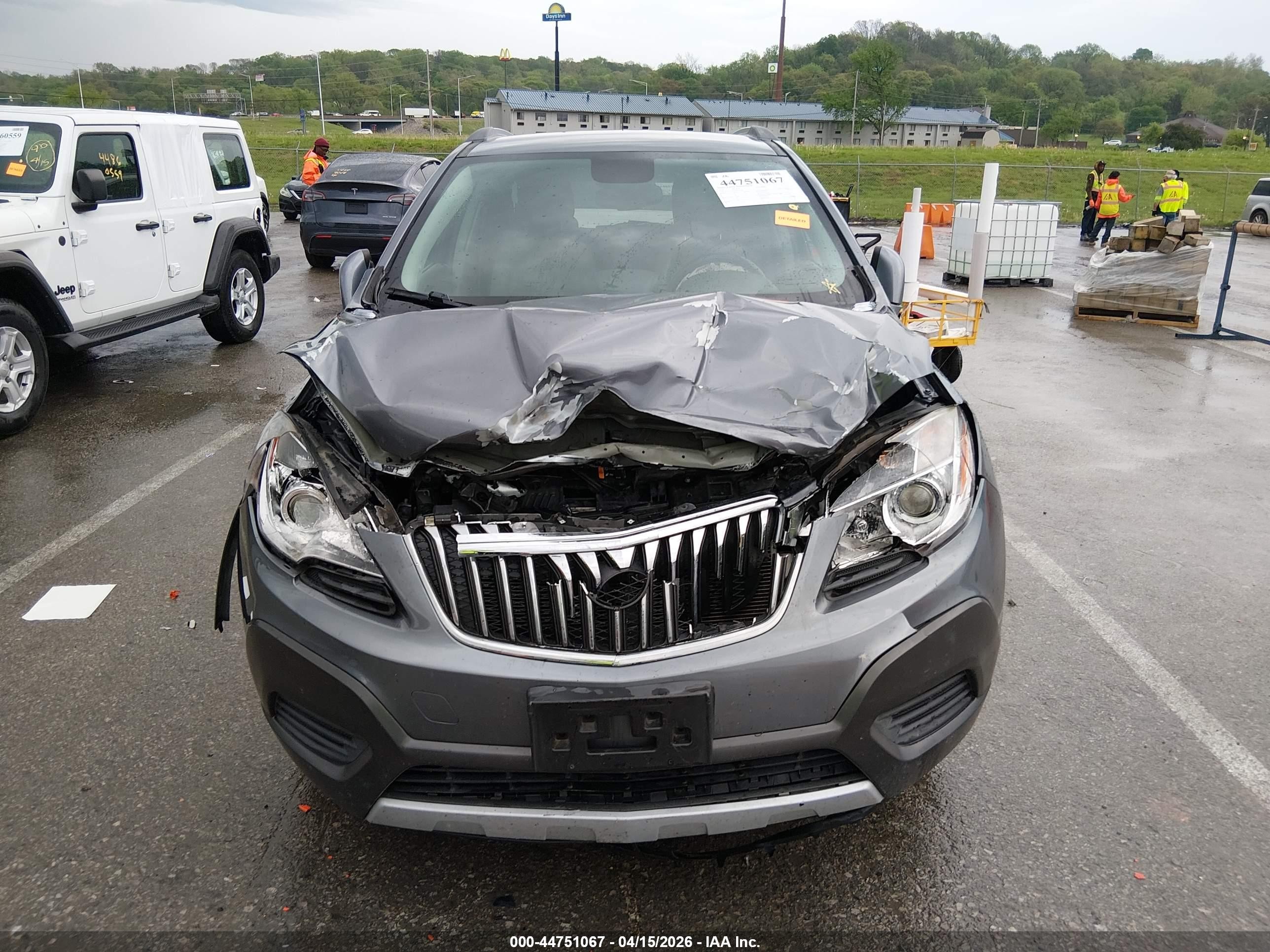 2015 Buick Encore   Серый vin: KL4CJASB1FB193250