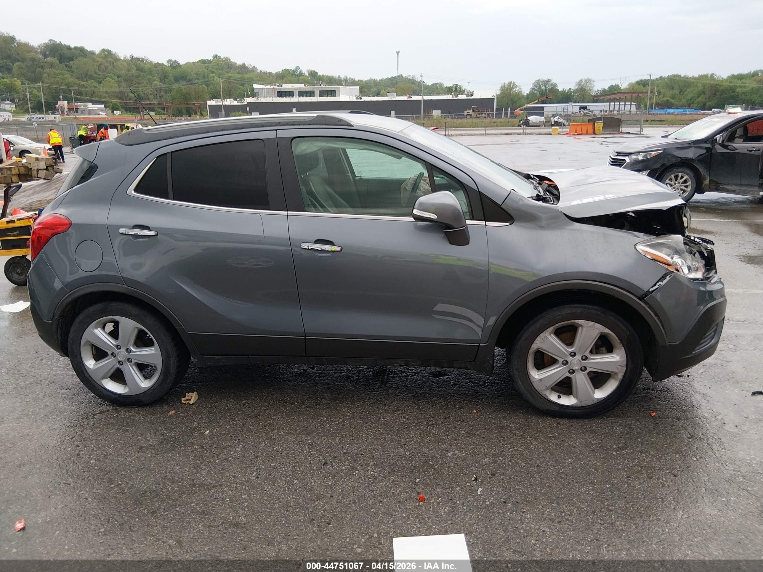 2015 Buick Encore   Серый vin: KL4CJASB1FB193250