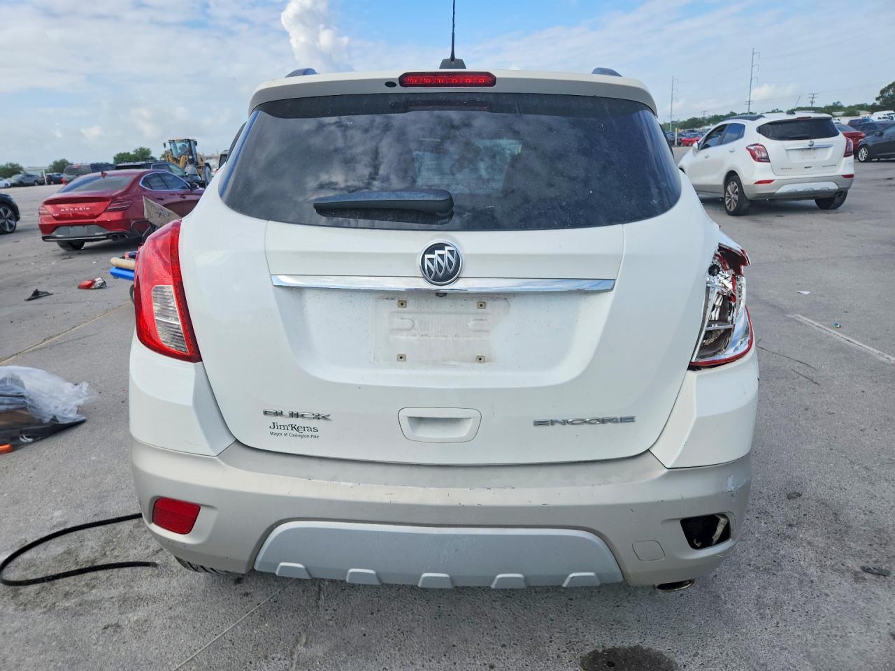 2015 Buick Encore White vin: KL4CJASB1FB206661