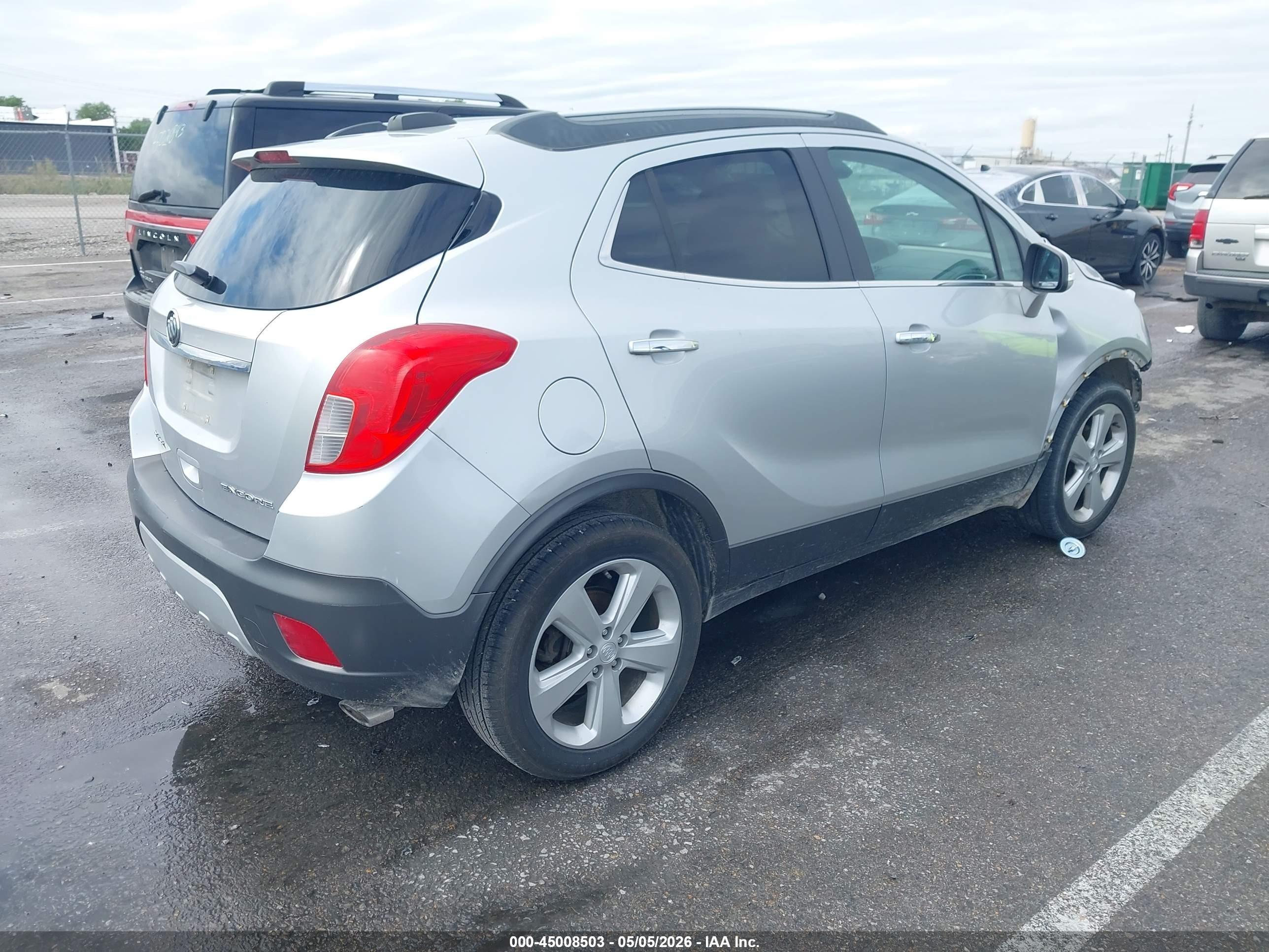 2015 Buick Encore   Silver vin: KL4CJASB1FB266486