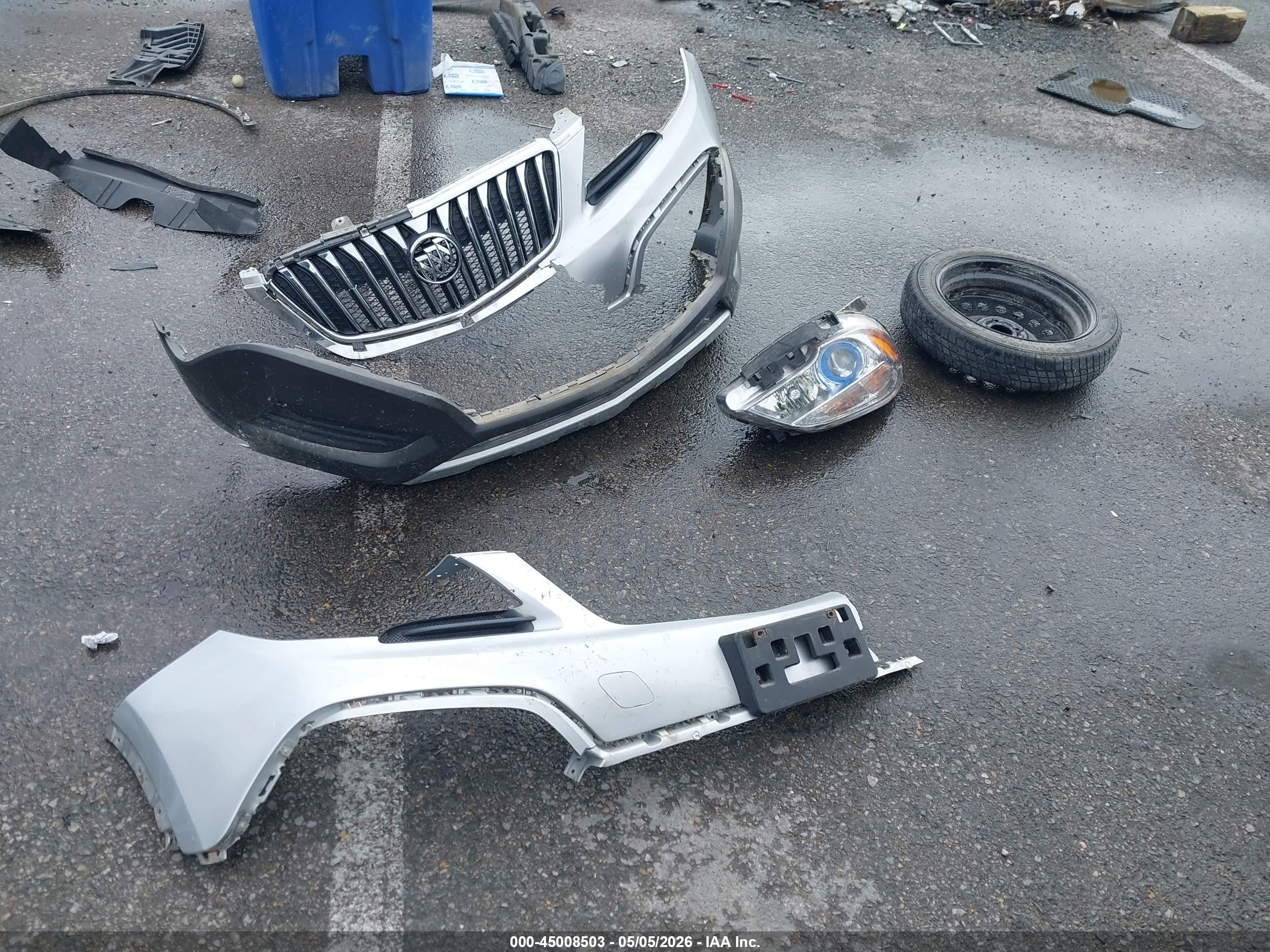 2015 Buick Encore   Silver vin: KL4CJASB1FB266486