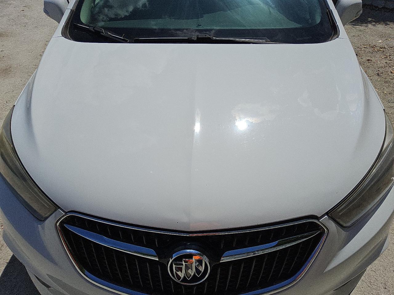 2017 Buick Encore Preferred White vin: KL4CJASB1HB059051 Damage: Hood, Chipped, 3