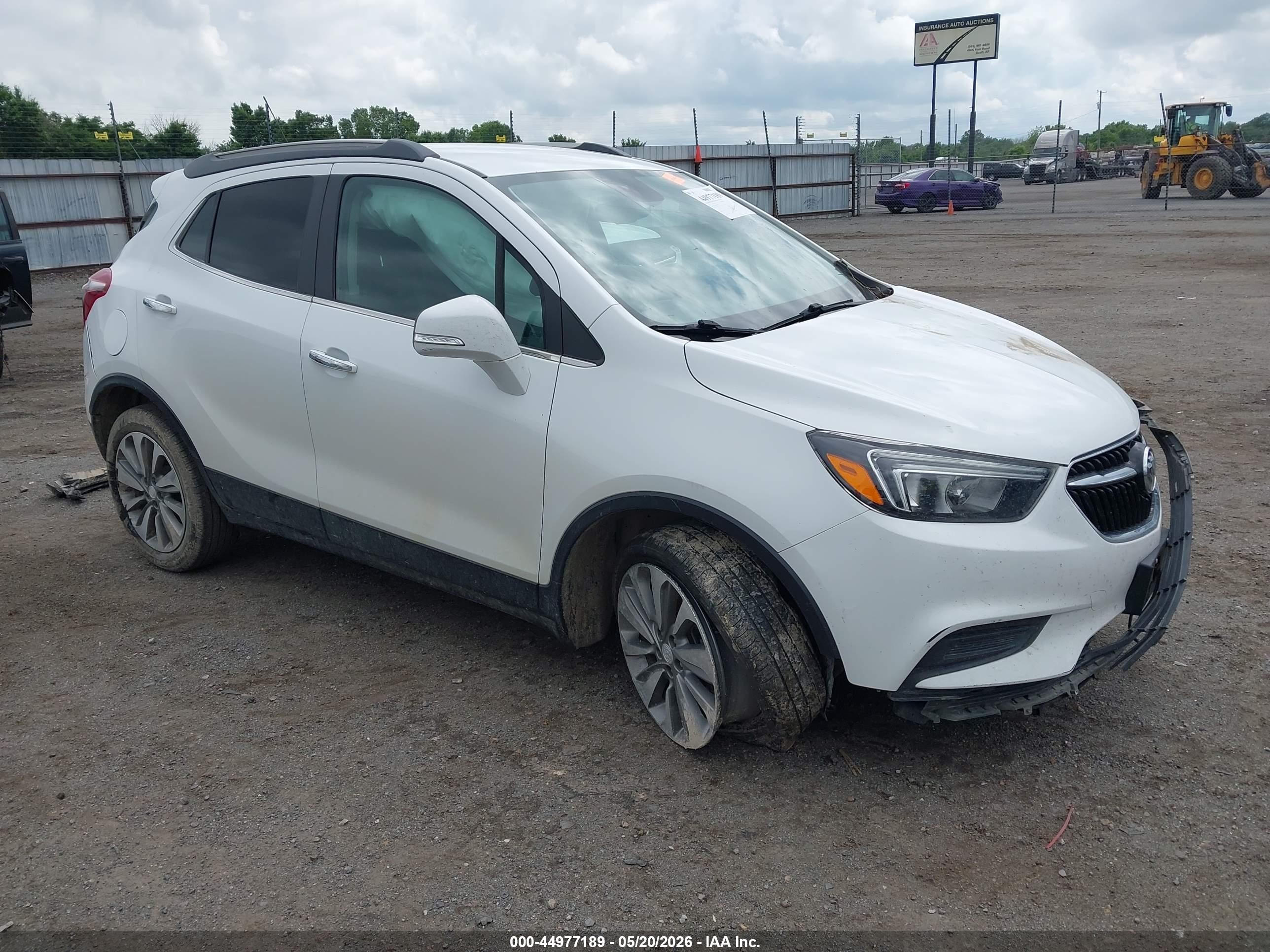 2019 Buick Encore Fwd Preferred White vin: KL4CJASB1KB710430