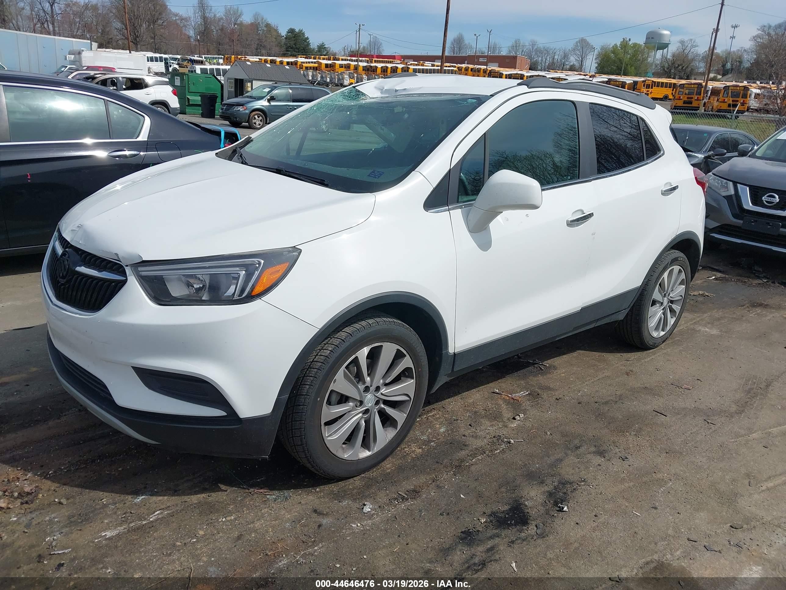 2020 Buick Encore Fwd Preferred White vin: KL4CJASB1LB039844