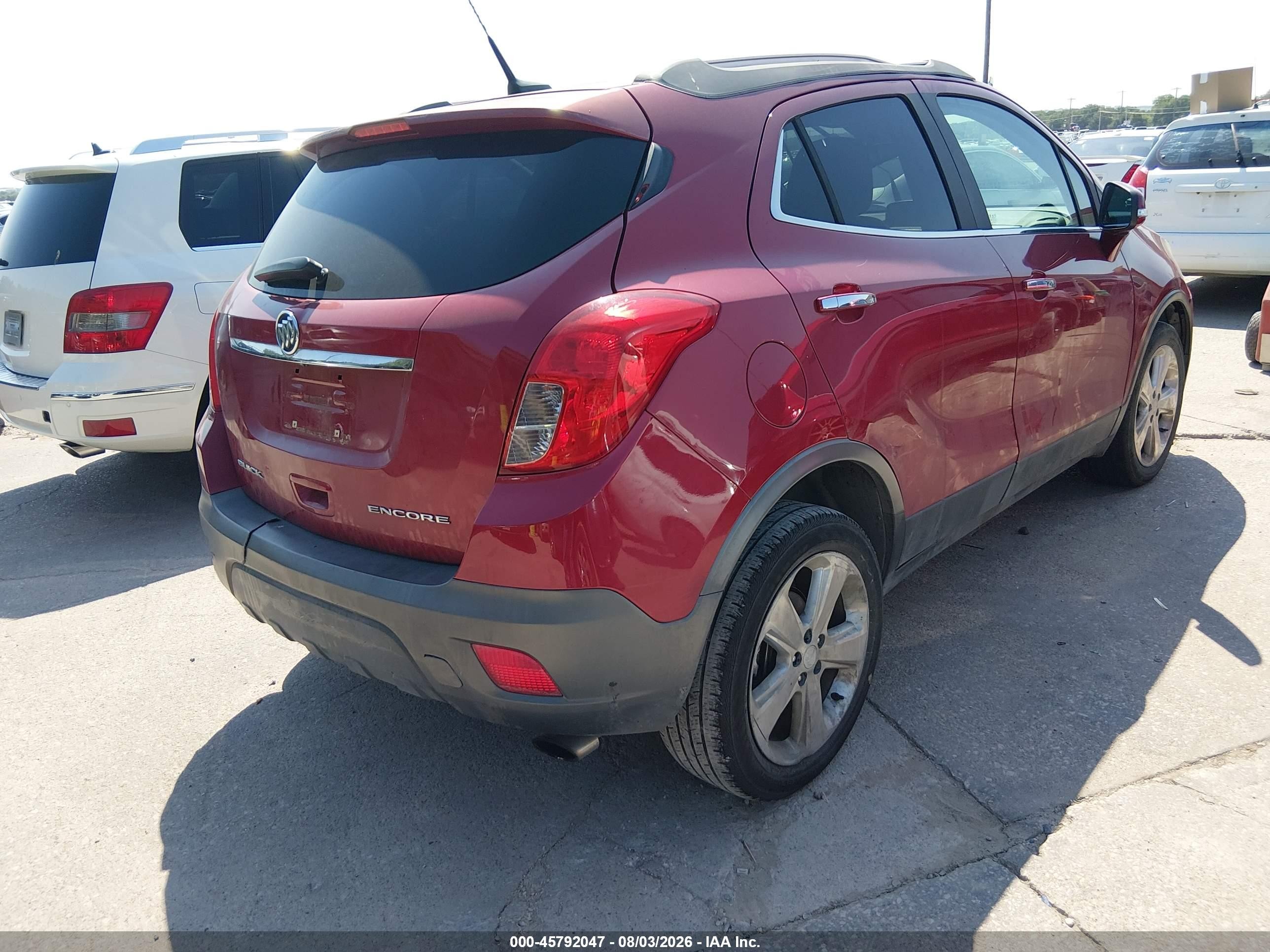 2014 Buick Encore   Red vin: KL4CJASB2EB607019