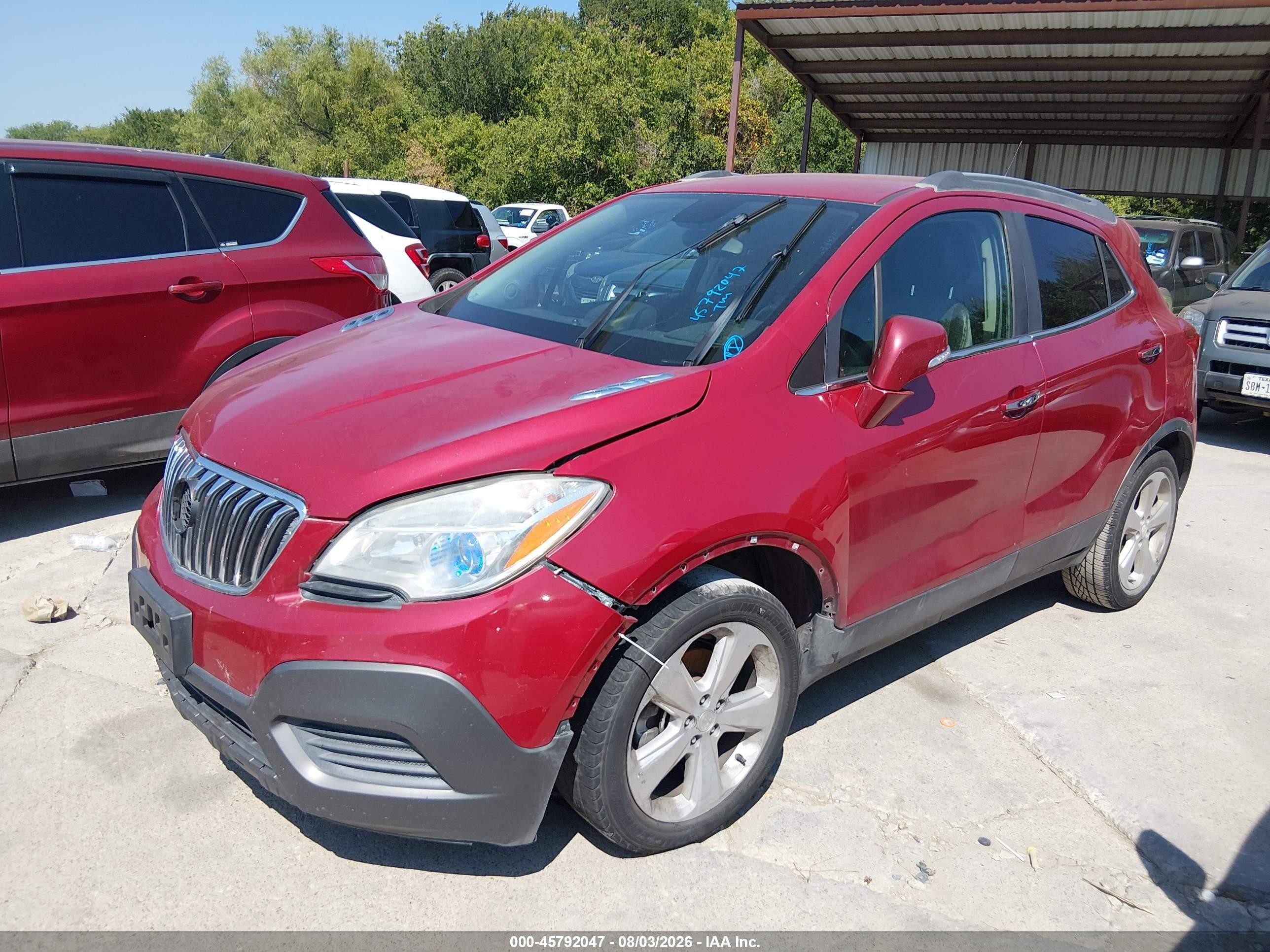 2014 Buick Encore   Red vin: KL4CJASB2EB607019