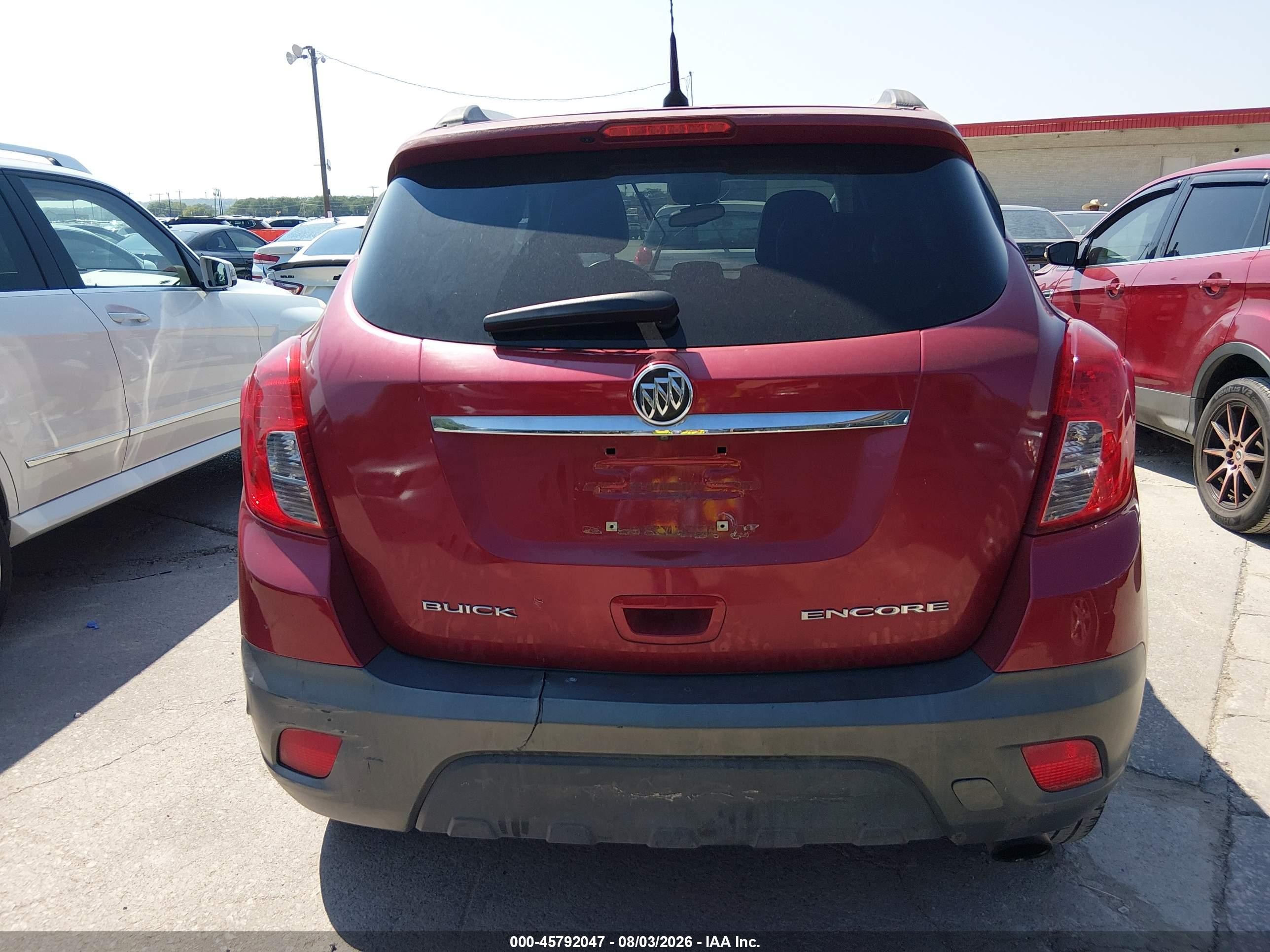 2014 Buick Encore   Red vin: KL4CJASB2EB607019