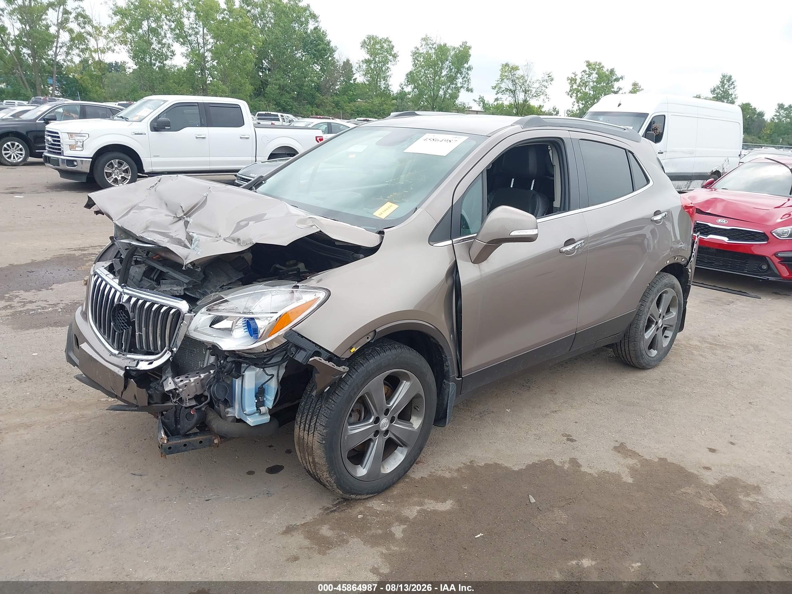 2014 Buick Encore   Gray vin: KL4CJASB2EB727404