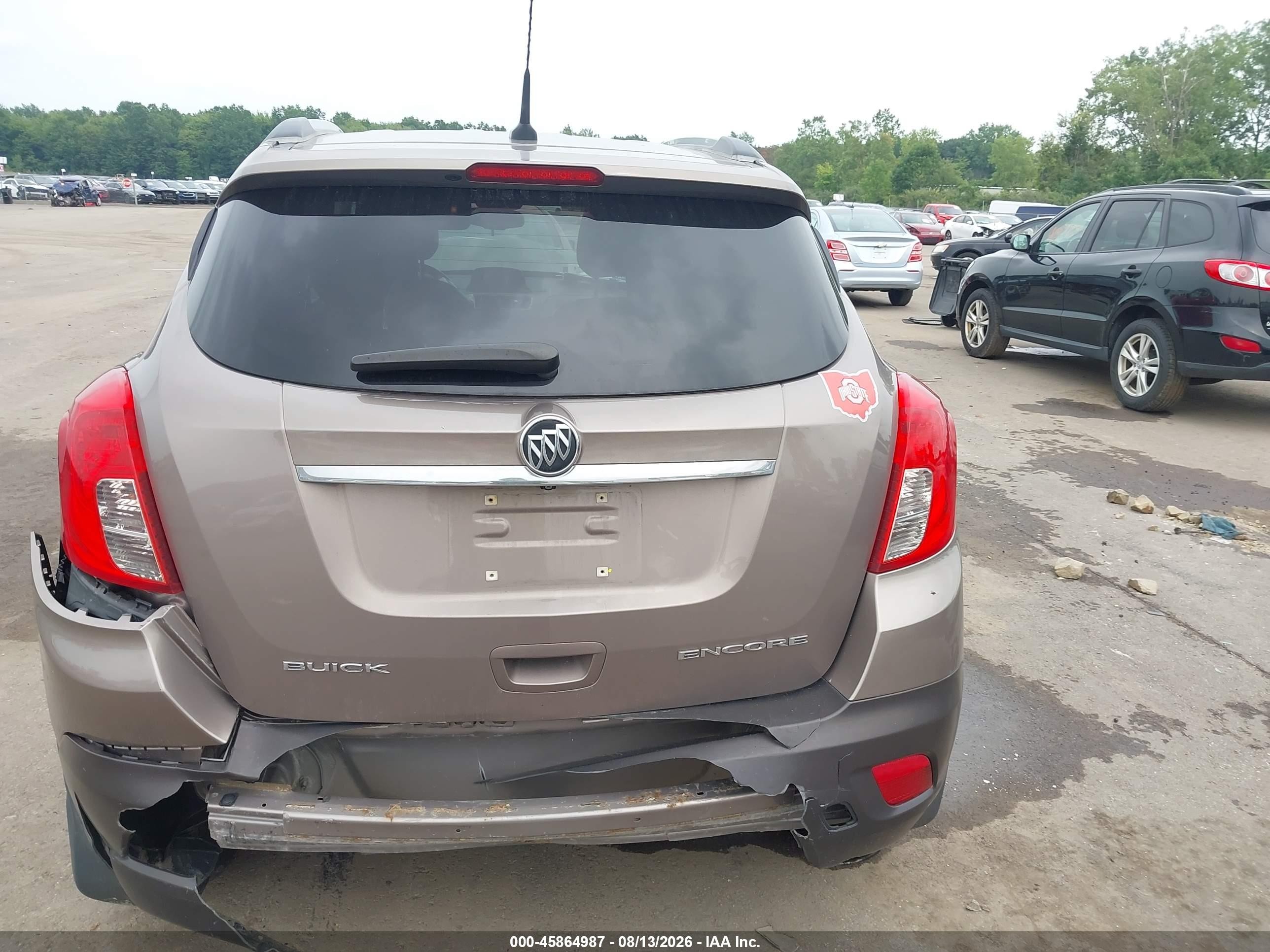 2014 Buick Encore   Gray vin: KL4CJASB2EB727404