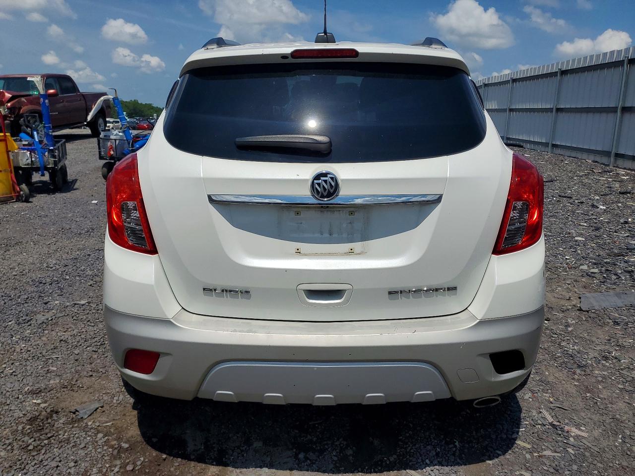 2015 Buick Encore White vin: KL4CJASB2FB154019