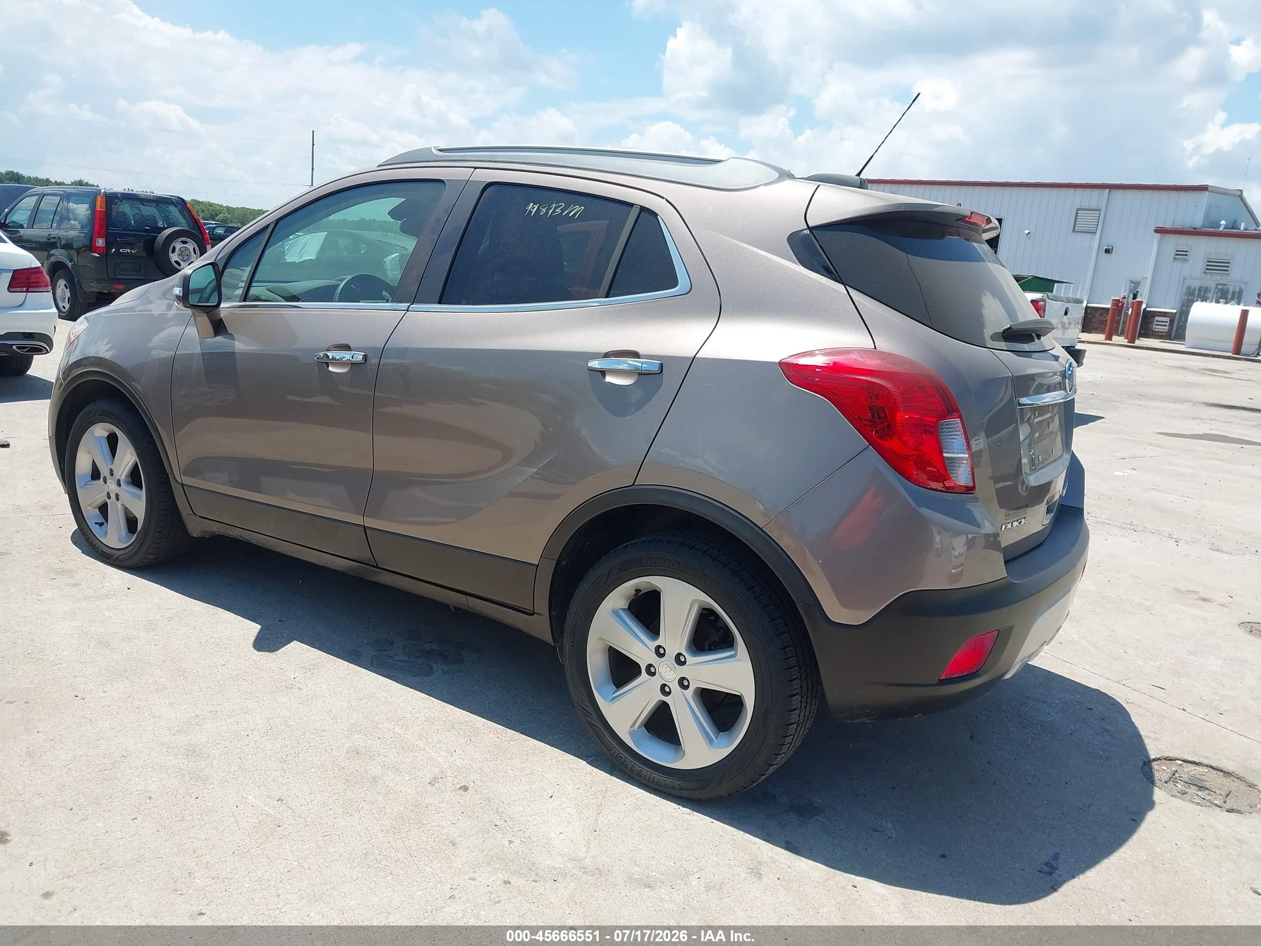 2015 Buick Encore   Brown vin: KL4CJASB2FB182421