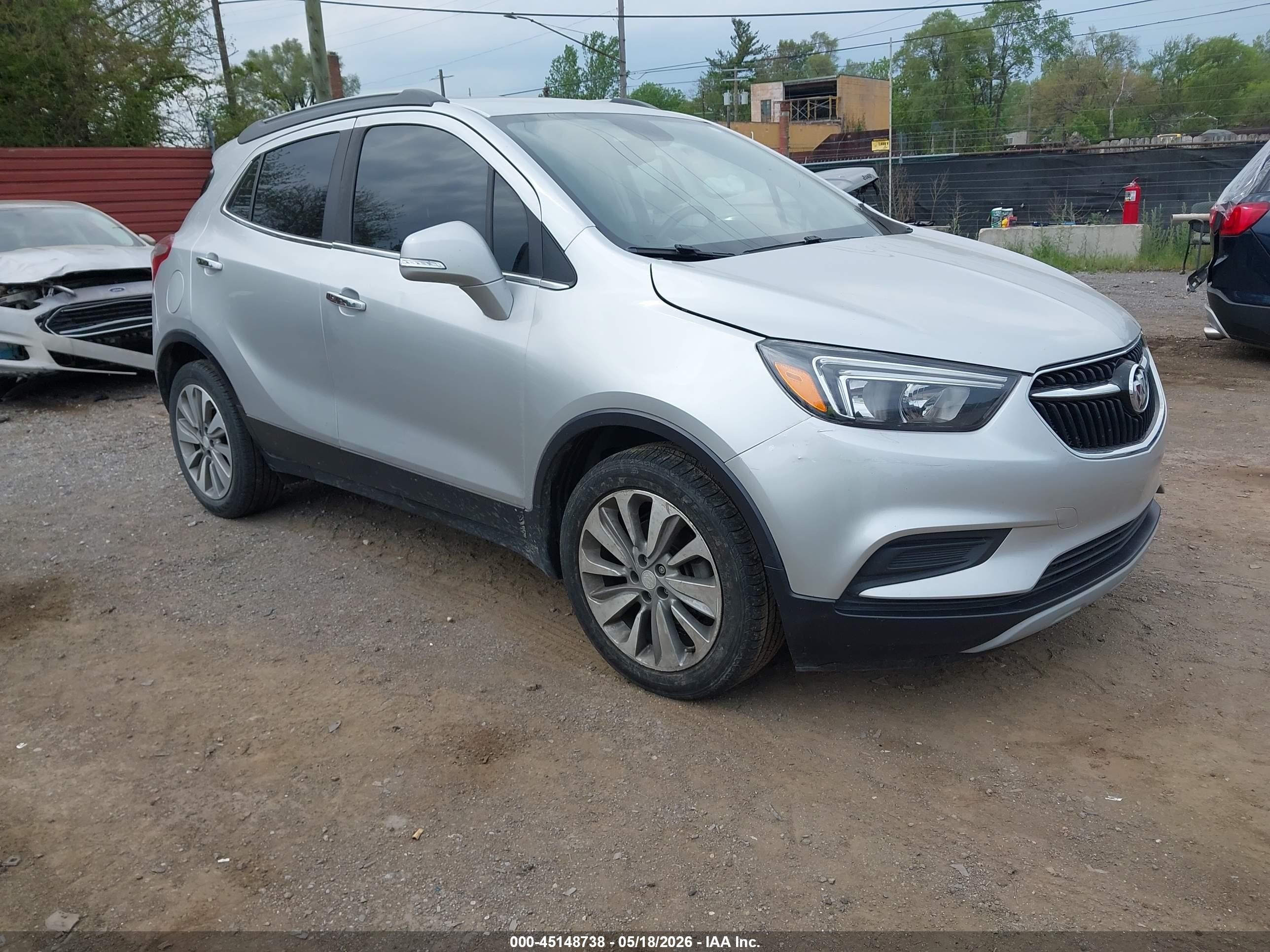 2019 Buick Encore Fwd Preferred Silver vin: KL4CJASB2KB886290