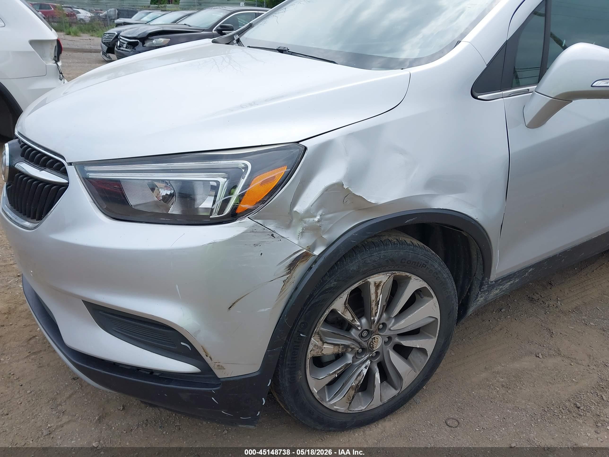2019 Buick Encore Fwd Preferred Silver vin: KL4CJASB2KB886290