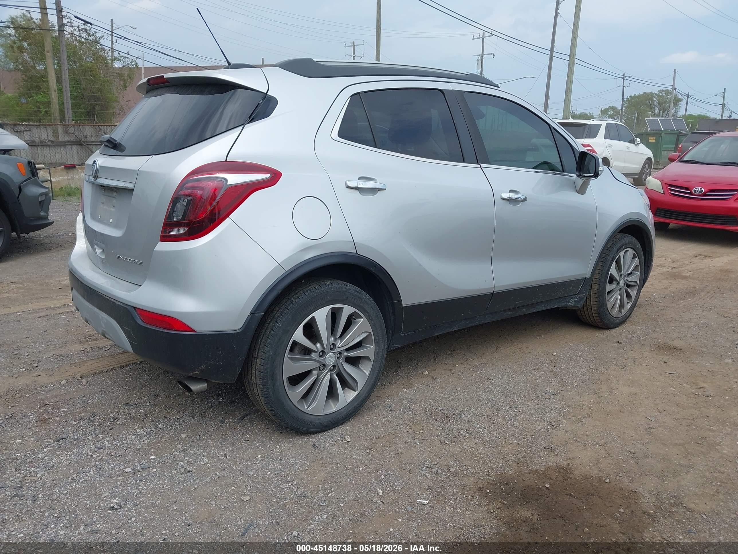 2019 Buick Encore Fwd Preferred Silver vin: KL4CJASB2KB886290