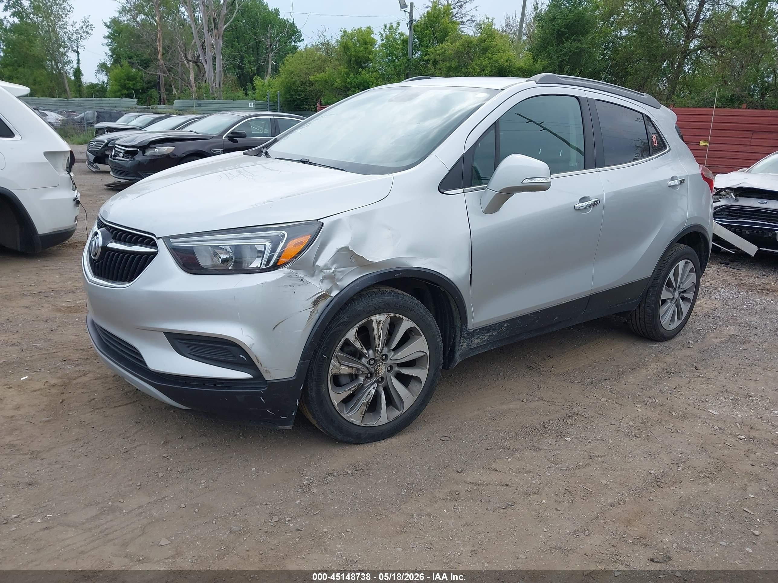 2019 Buick Encore Fwd Preferred Silver vin: KL4CJASB2KB886290